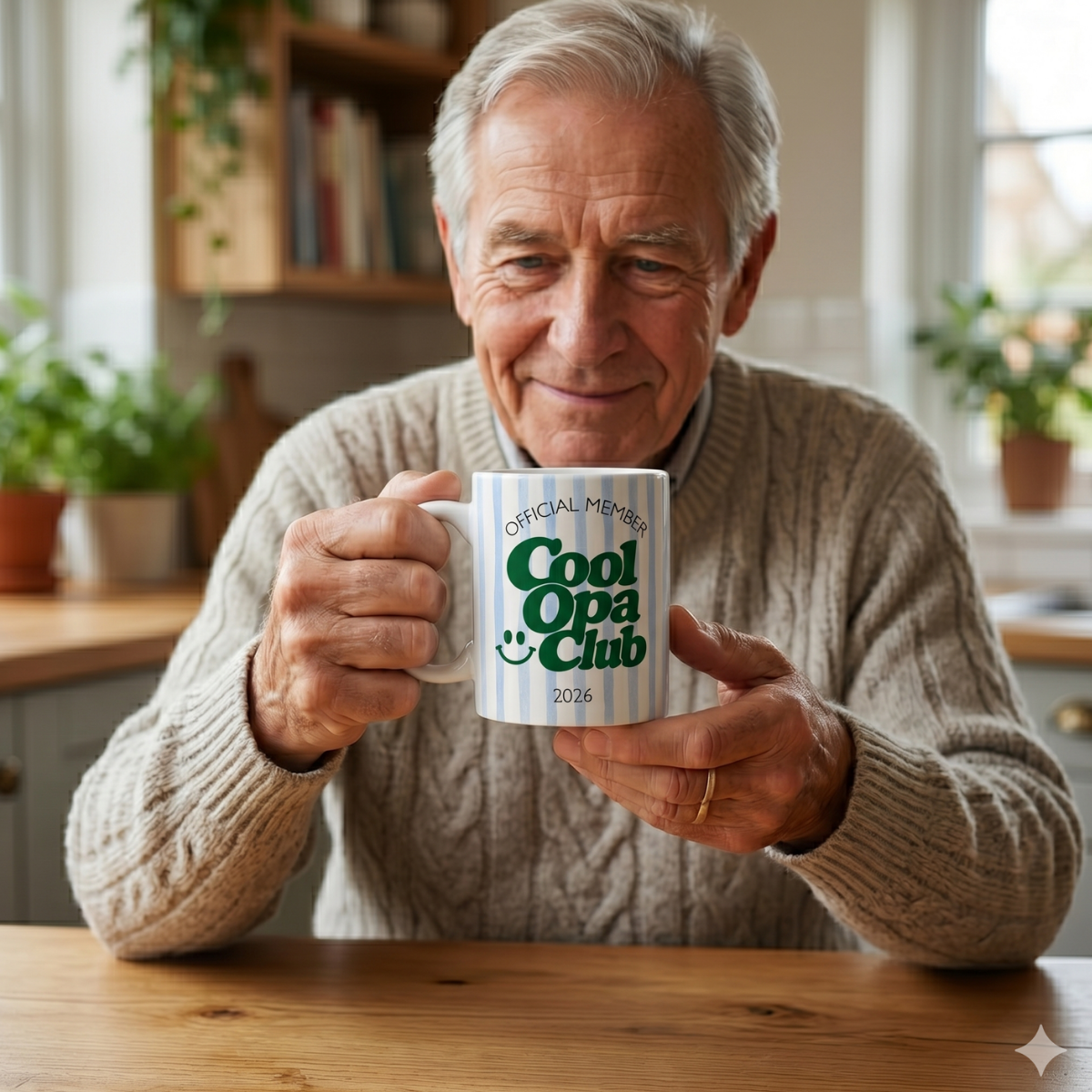 Tasse Cool Opa Club Blau Grün (2020 bis 2027 oder ohne Jahreszahl)
