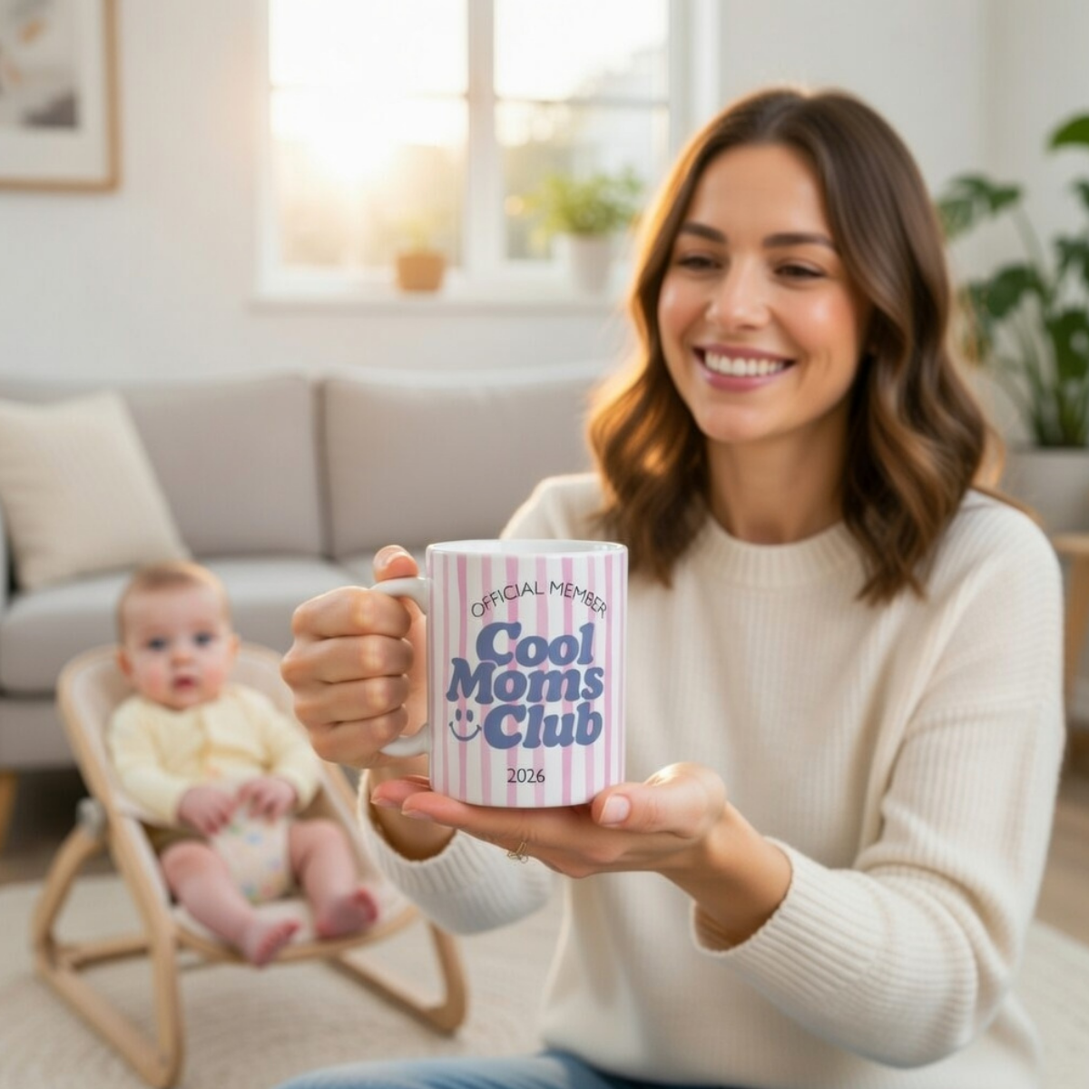 Tasse Cool Moms Club Pink (2020 bis 2027 oder ohne Jahreszahl)