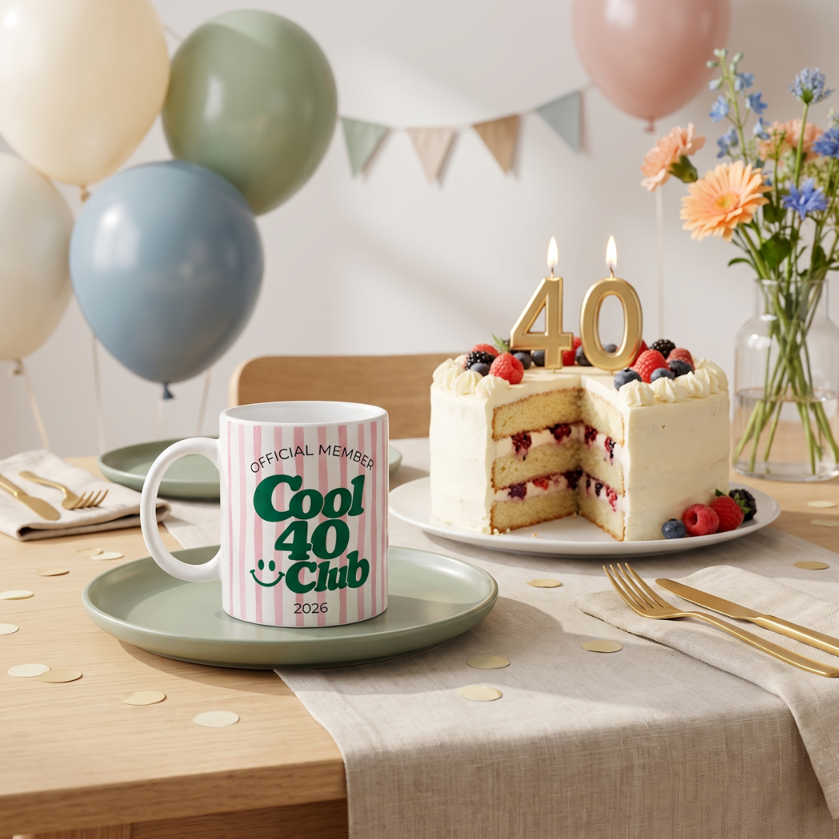Tasse Cool 40 Club – Rosa