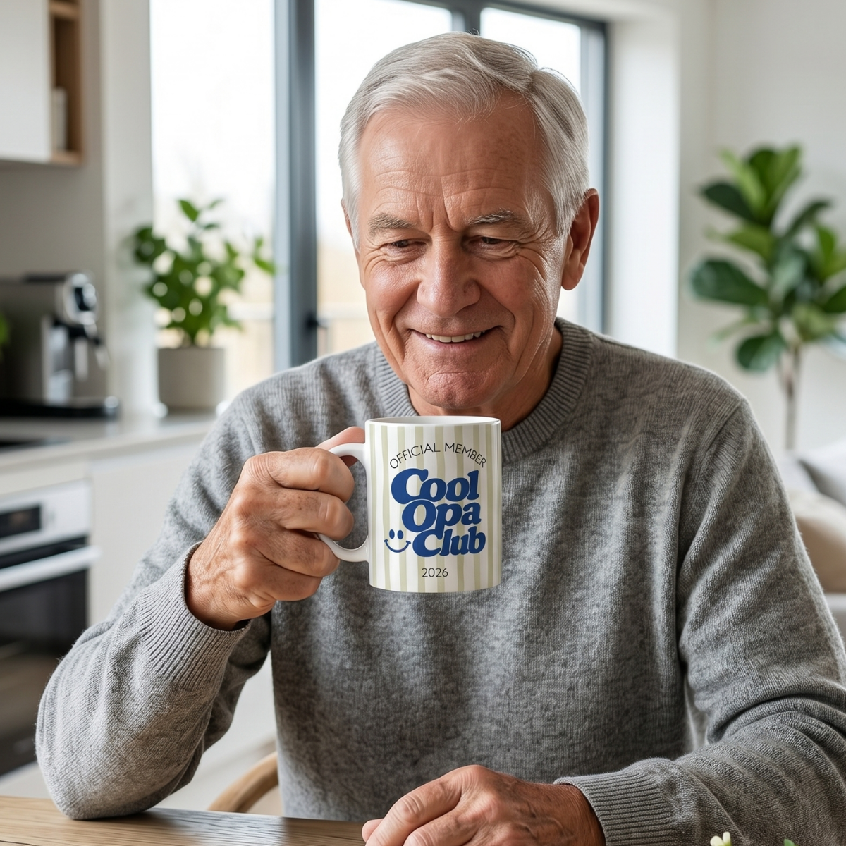 Tasse Cool Opa Club Blau Grün (2020 bis 2027 oder ohne Jahreszahl)