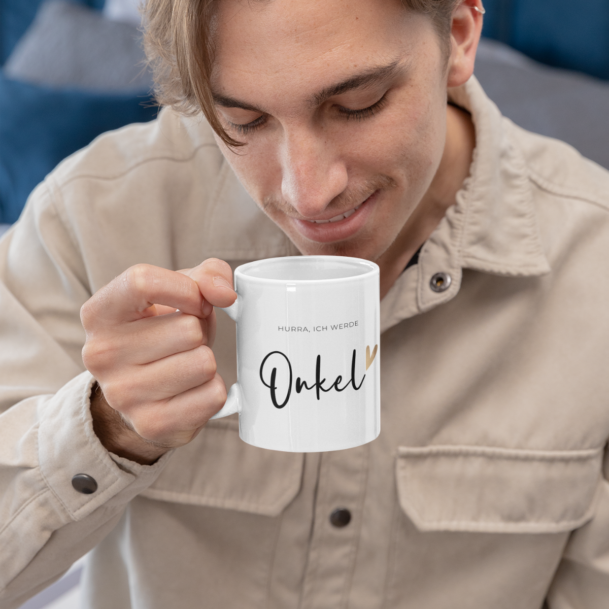 Tasse Hurra ich werde Onkel - 3 Farben