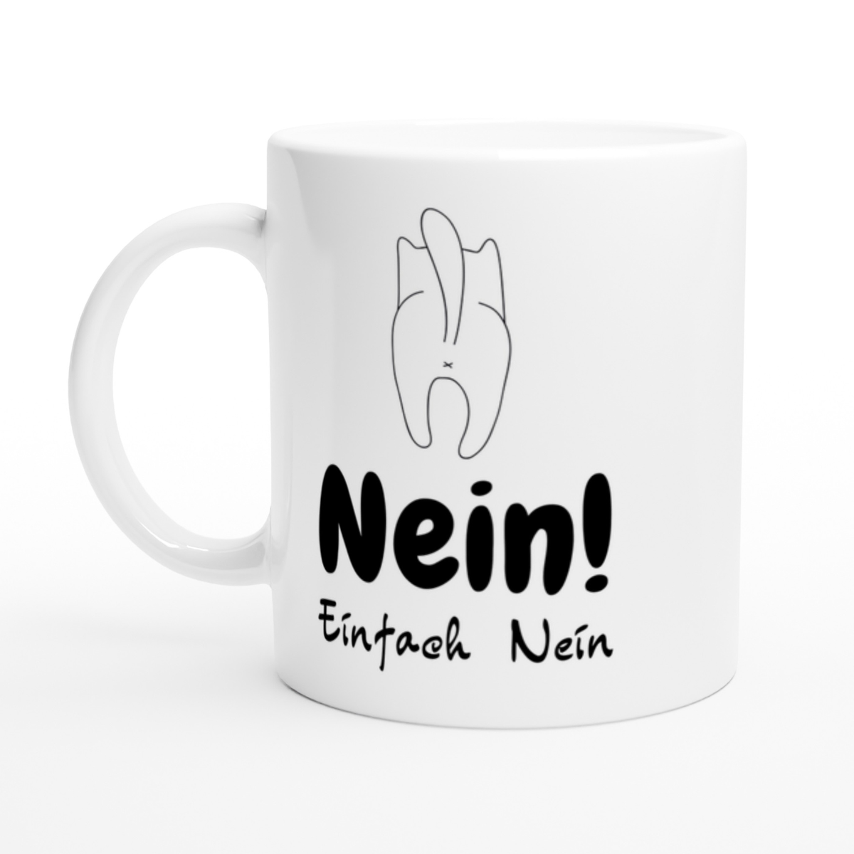 Tasse Katze Nein Einfach Nein Tasse – 4 Farben