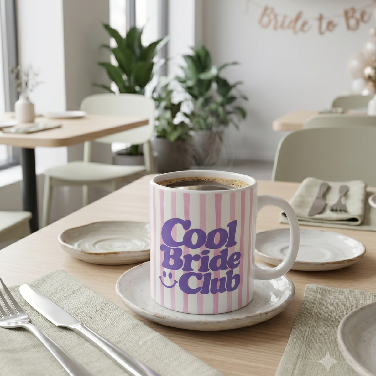 Tasse Cool Bride Club Pink Lila