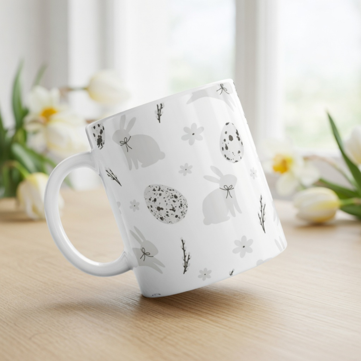 Tasse Oster Hintergrund Hase/Eier