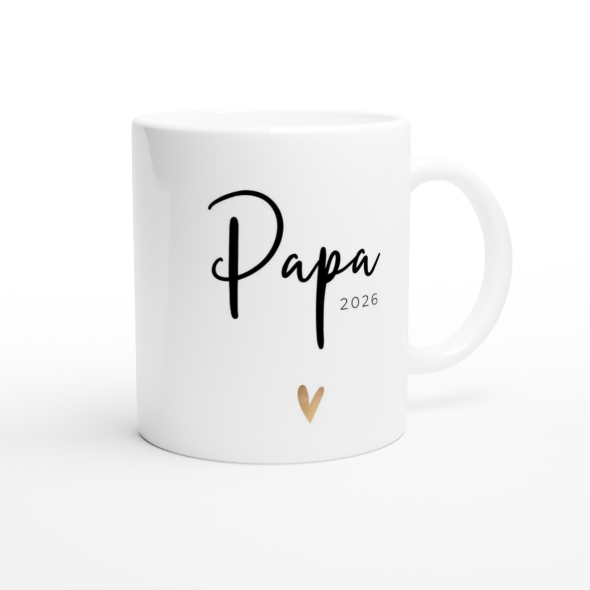 Tasse Papa 2026 goldenes Herz (2020 bis 2027)