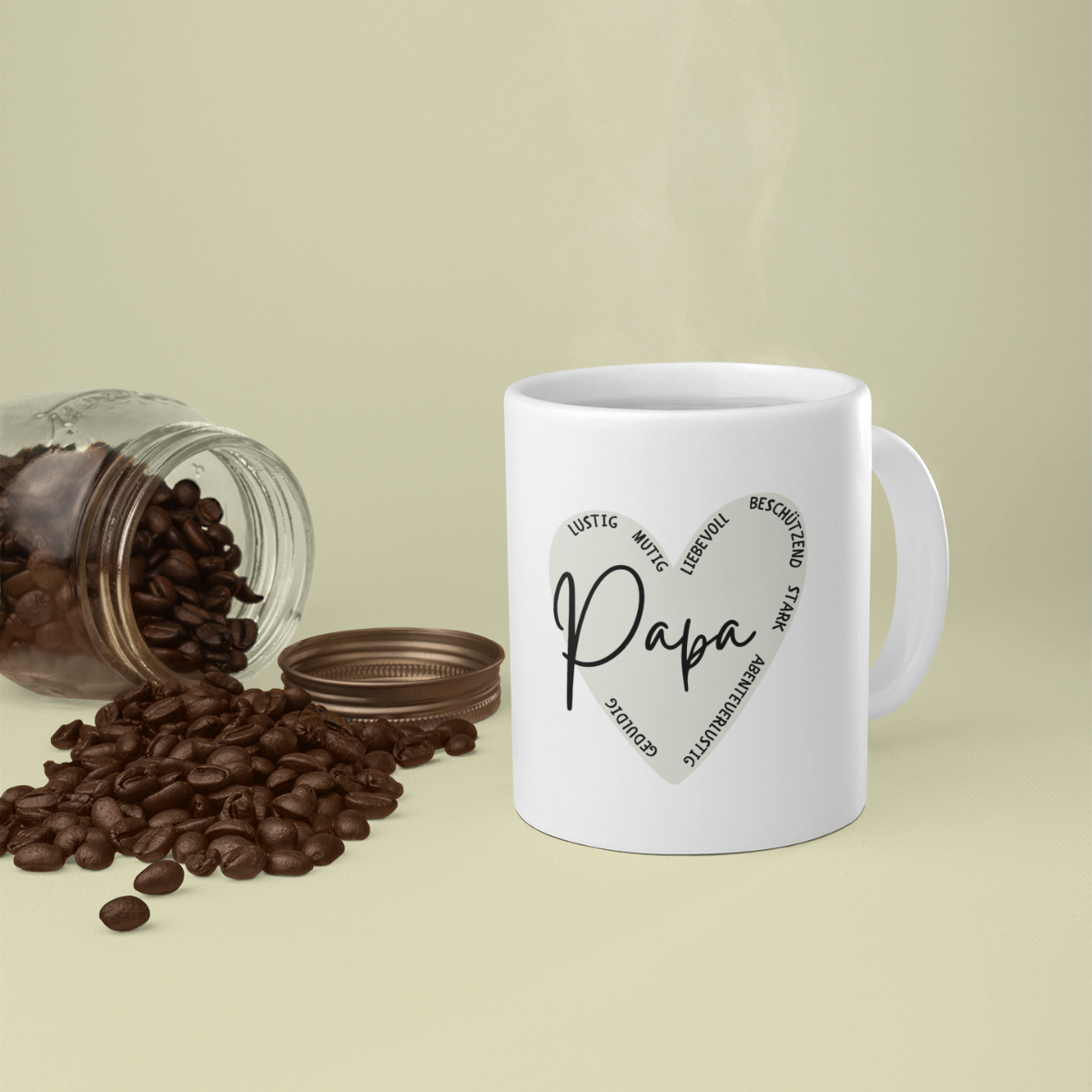 Tasse Papa Herz Eigenschaften