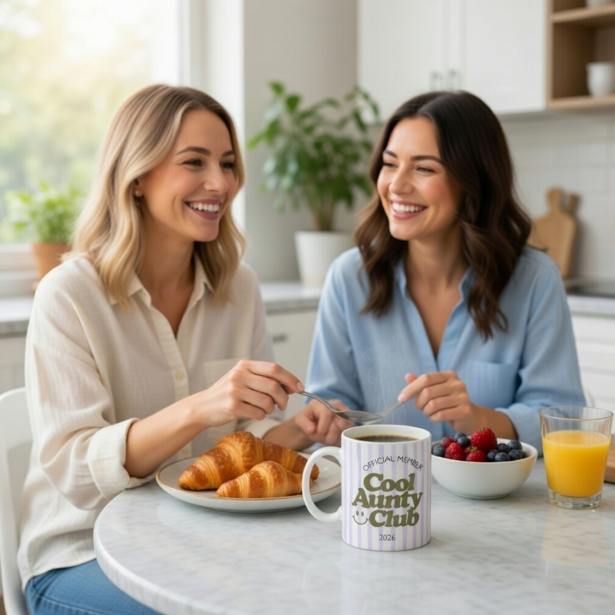 Tasse Cool Aunty Club Lila (2020 bis 2027 oder ohne Jahreszahl)