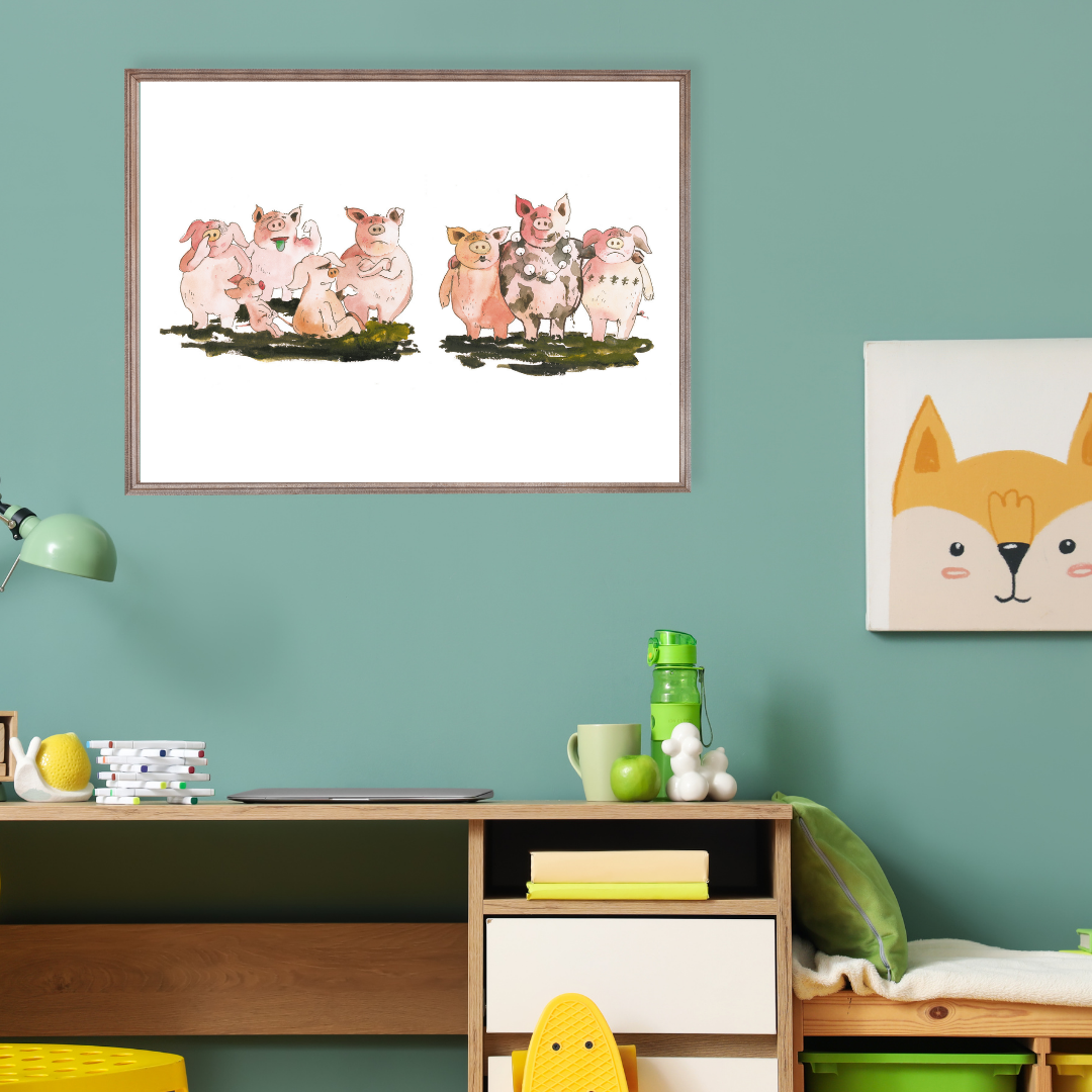 Poster TABALUGA Originalmotiv – freche Schweinebande