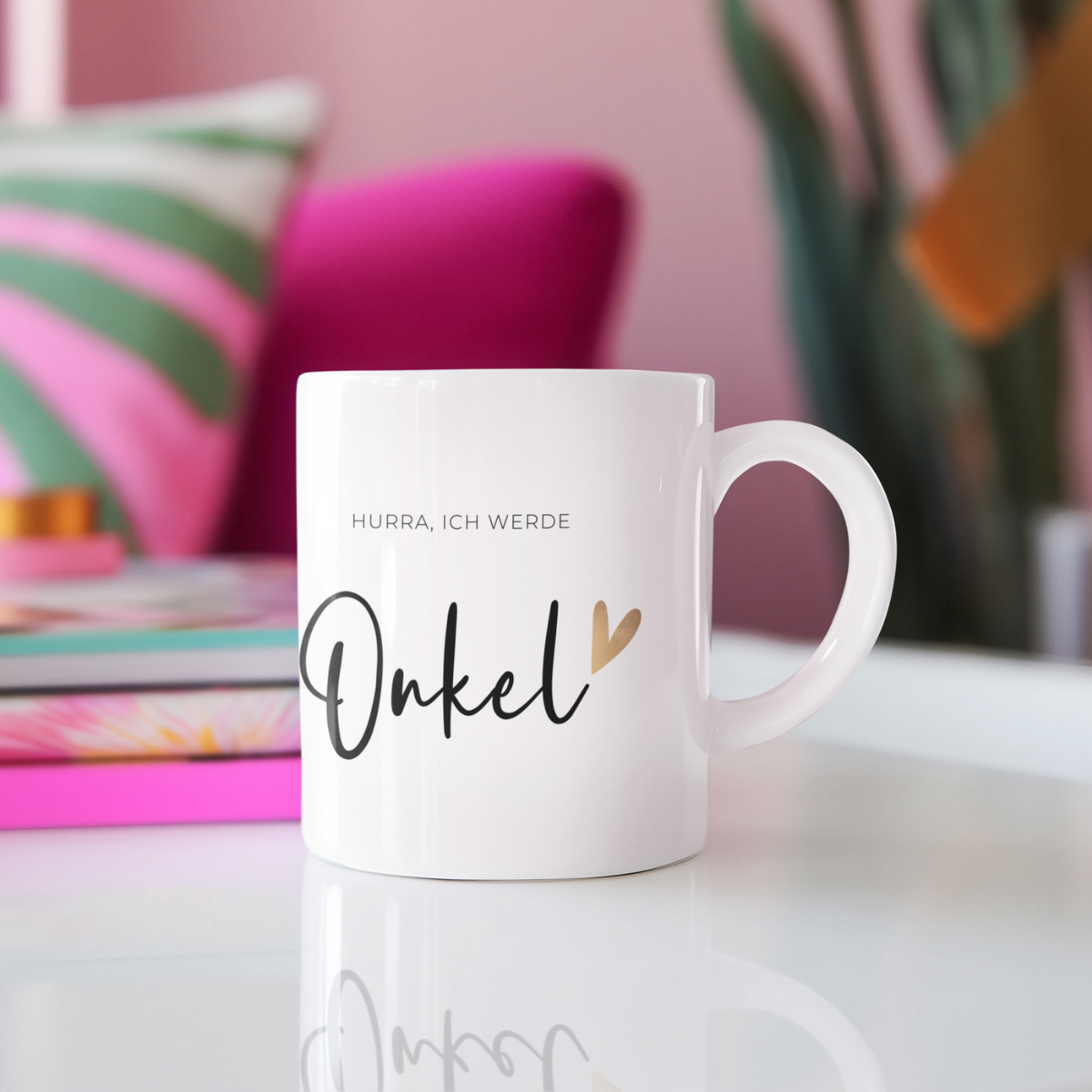 Tasse Hurra ich werde Onkel - 3 Farben