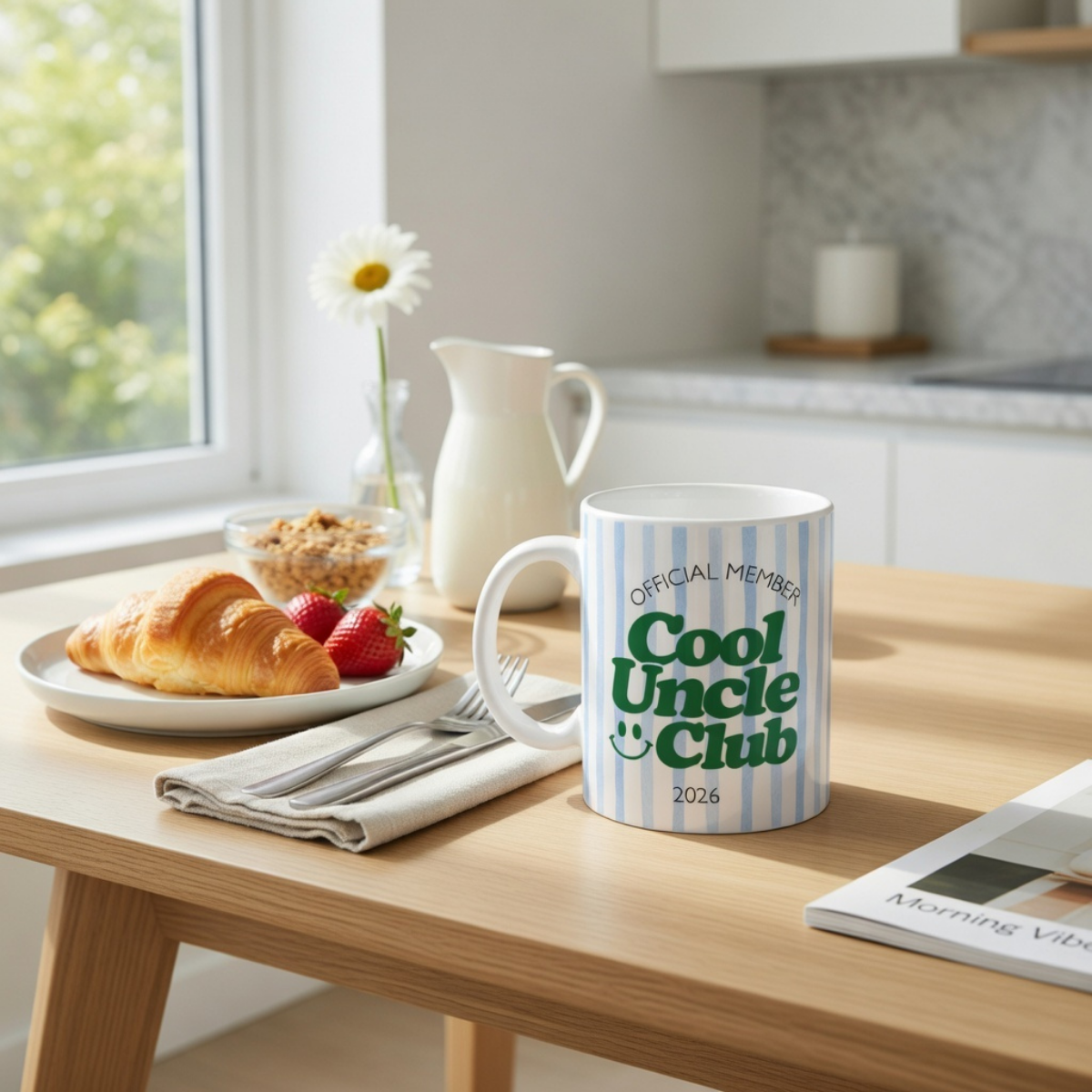 Tasse Cool Uncle Club Blau (2020 bis 2027 oder ohne Jahreszahl)