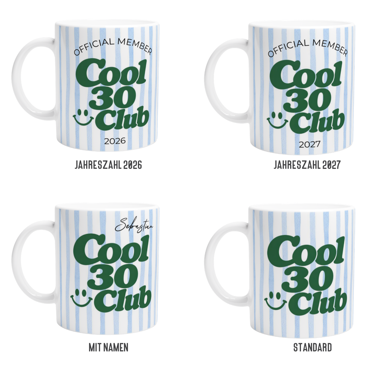 Tasse Cool 30 Club Blau Grün