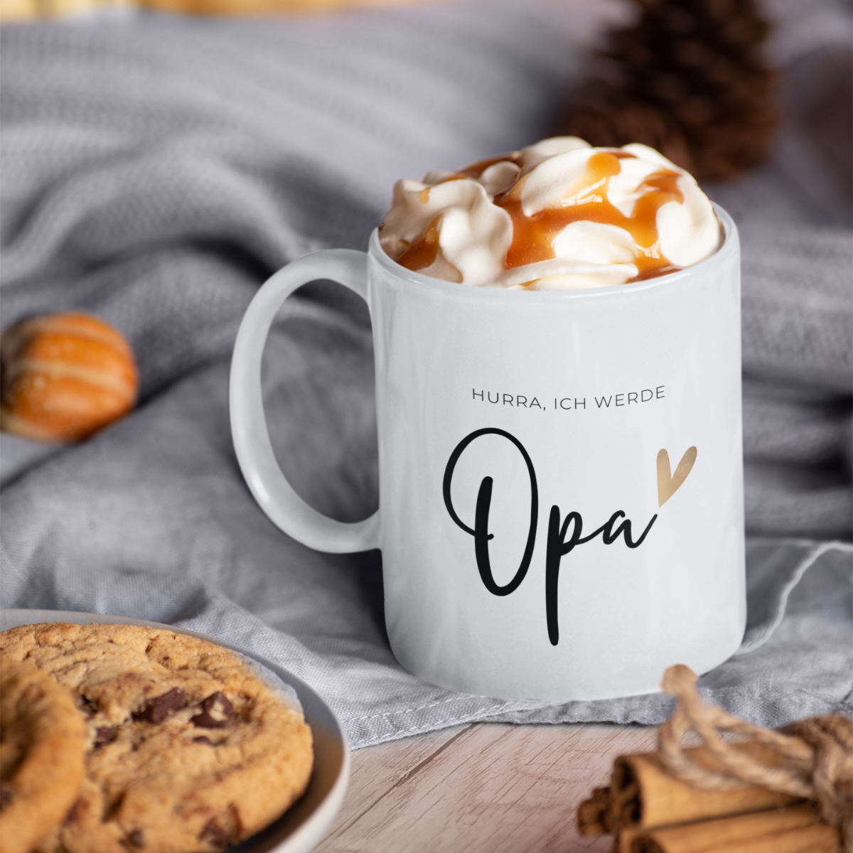 Tasse Hurra ich werde Opa - 3 Farben