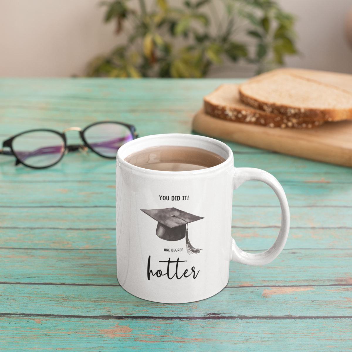 Tasse Abschluss One degree hotter - einfarbig (330ml)