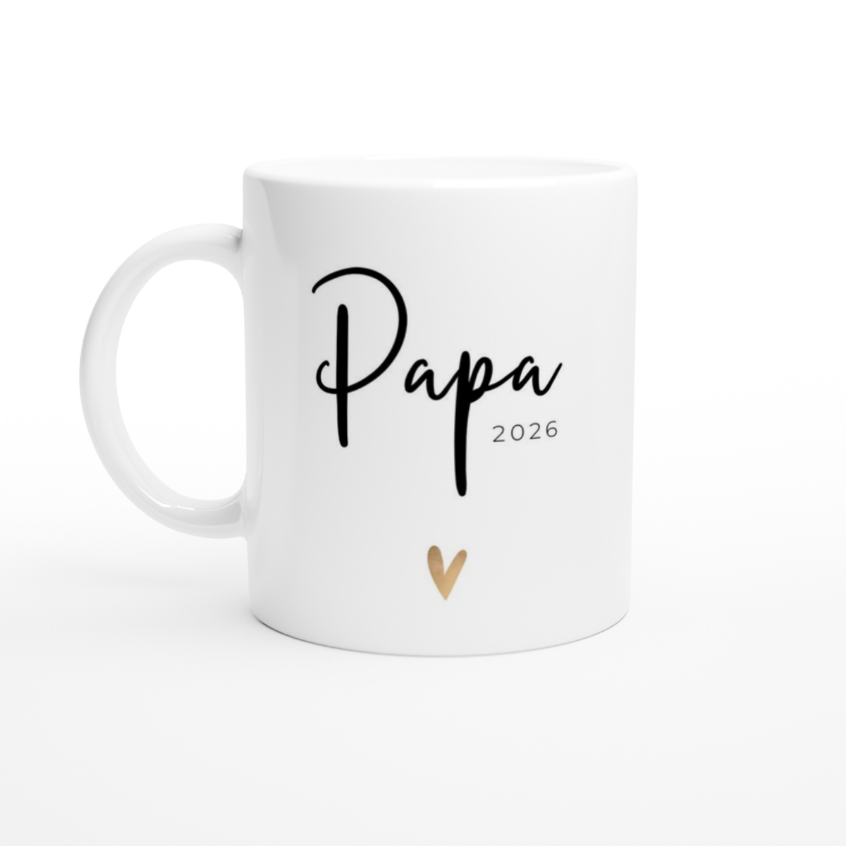 Tasse Papa 2026 goldenes Herz (2020 bis 2027)