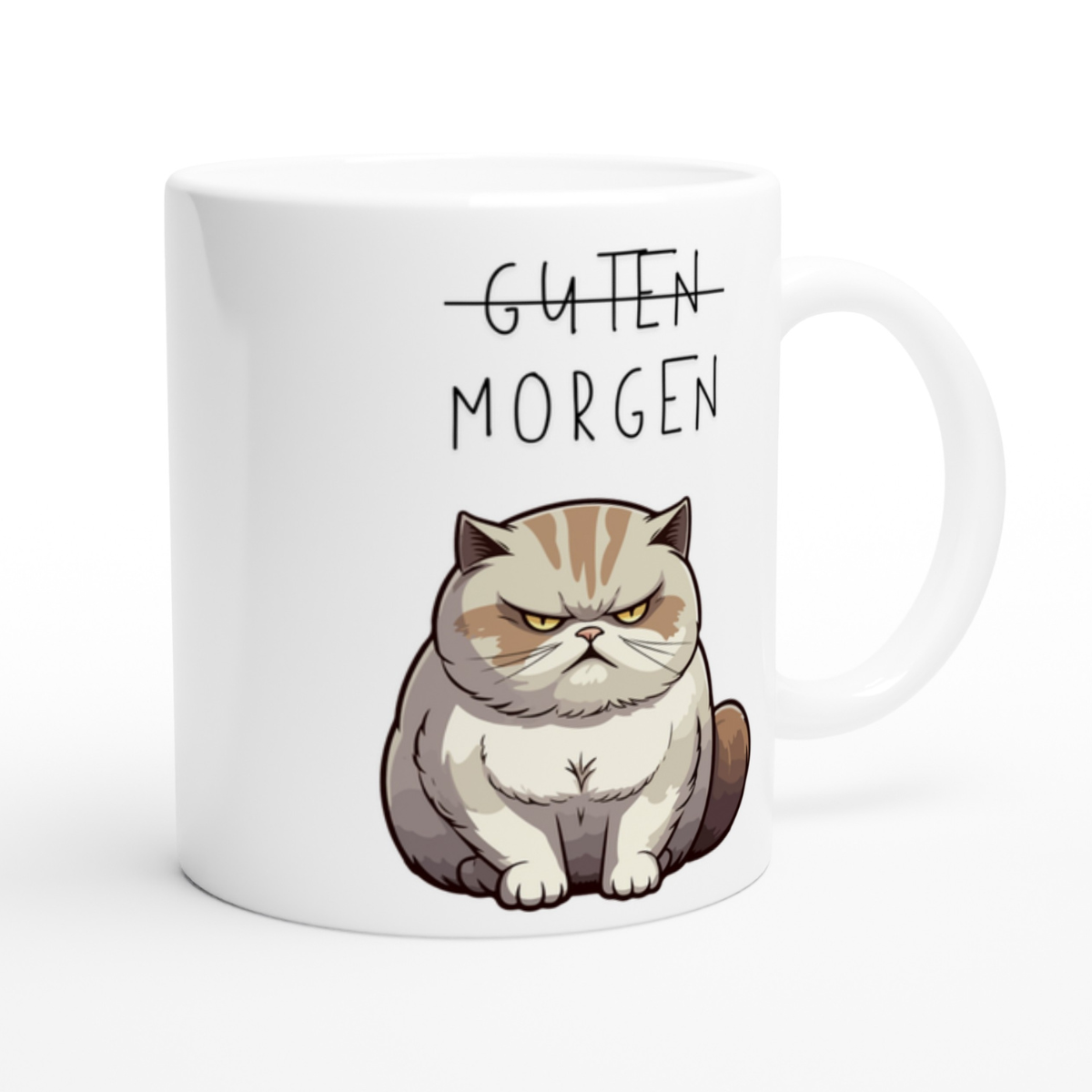 Tasse Grumpy Cat Guten Morgen – 4 Farben