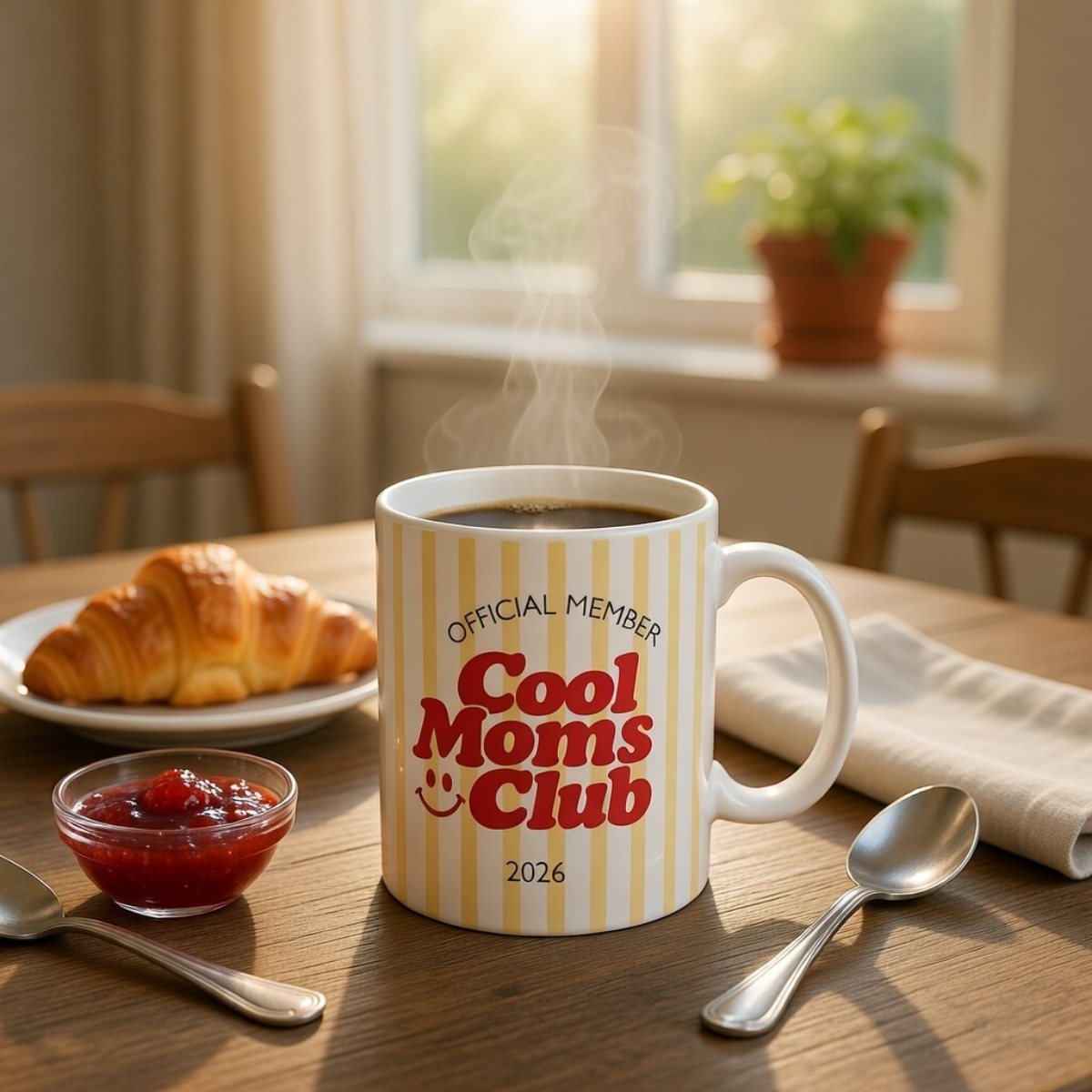 Tasse Cool Moms Club Sunny Gelb (2020 bis 2027 oder ohne Jahreszahl)