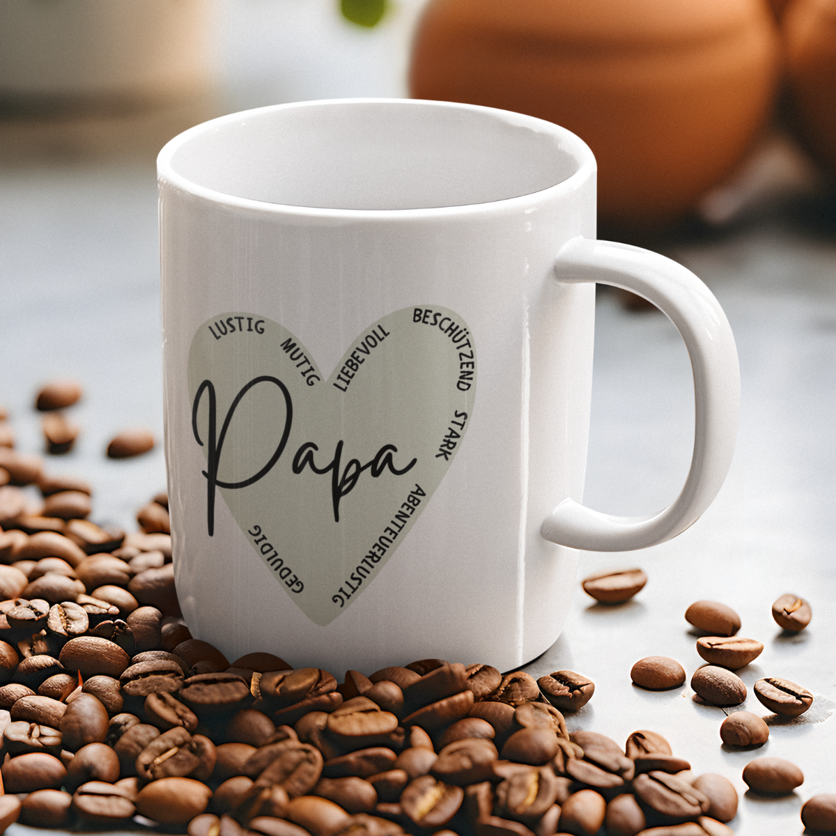 Tasse Papa Herz Eigenschaften