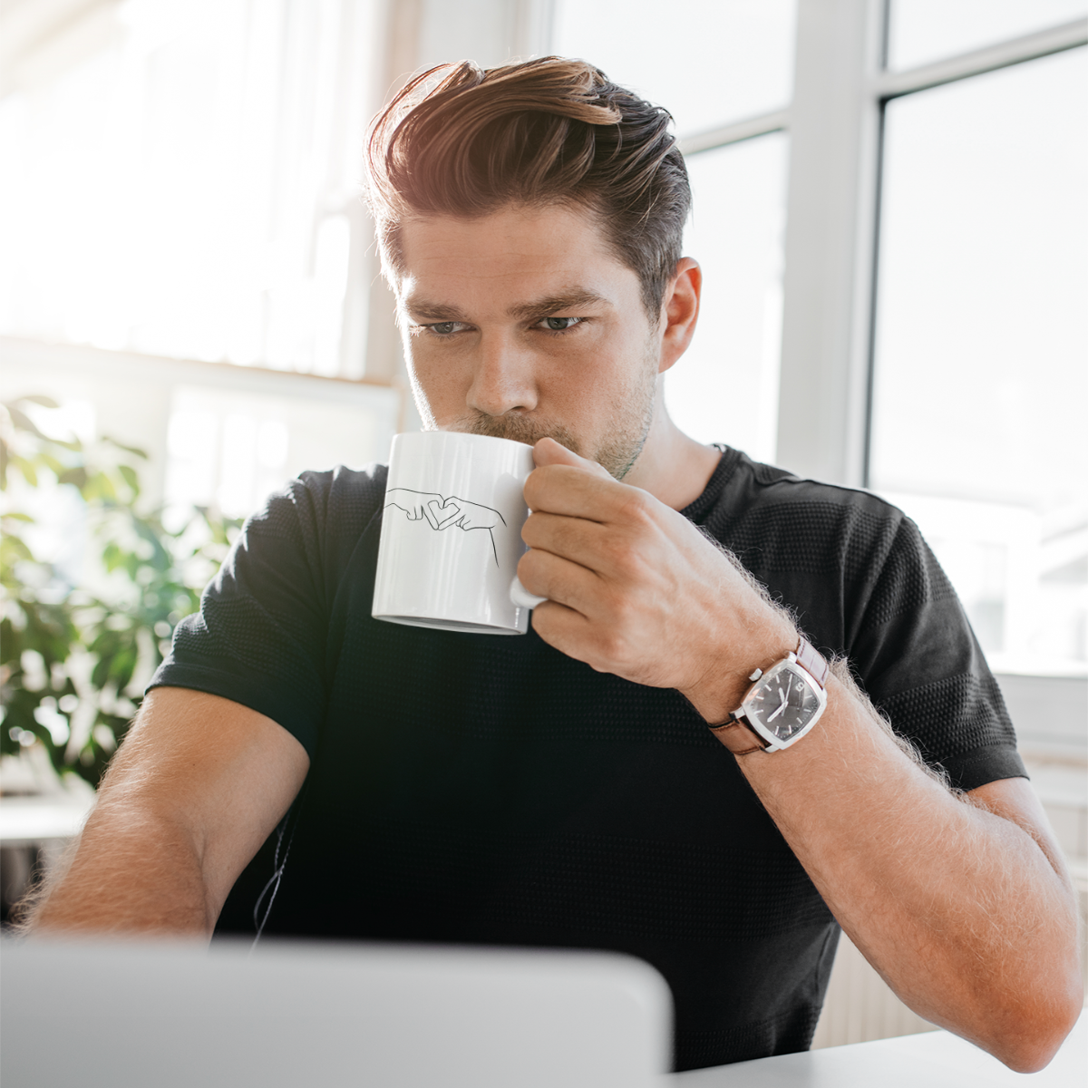 „Du bist das Beste“ | Herz aus Händen | Liebes Tasse