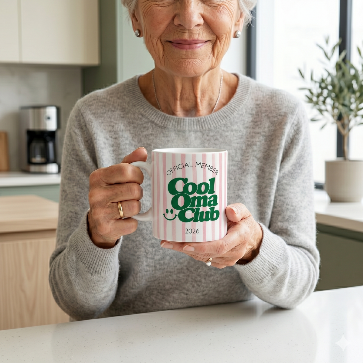 Tasse Cool Oma Club Rosa (2020 bis 2027 oder ohne Jahreszahl)