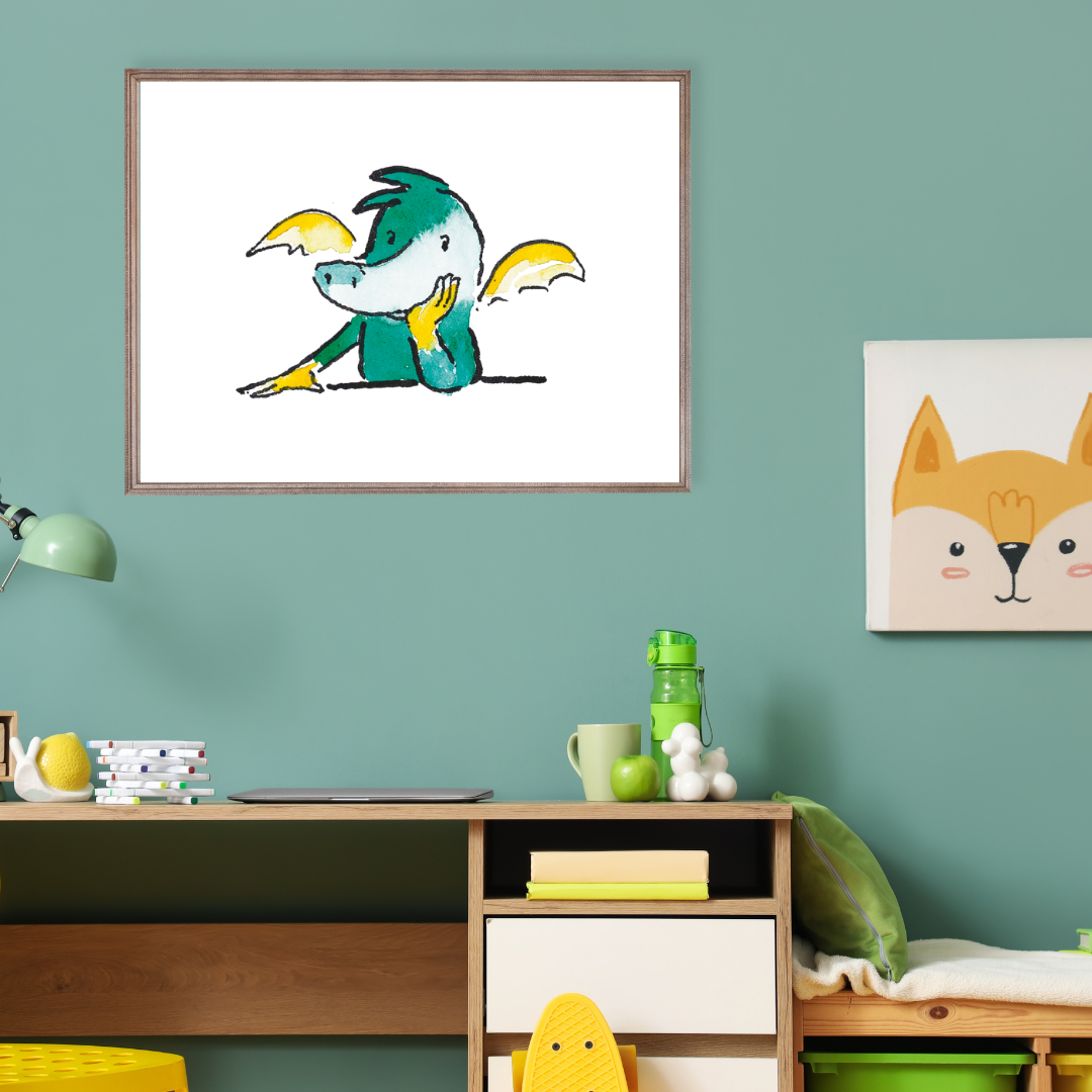 Poster TABALUGA Originalmotiv – nachdenklicher Drache