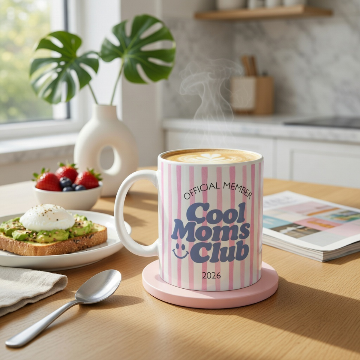 Tasse Cool Moms Club Pink (2020 bis 2027 oder ohne Jahreszahl)