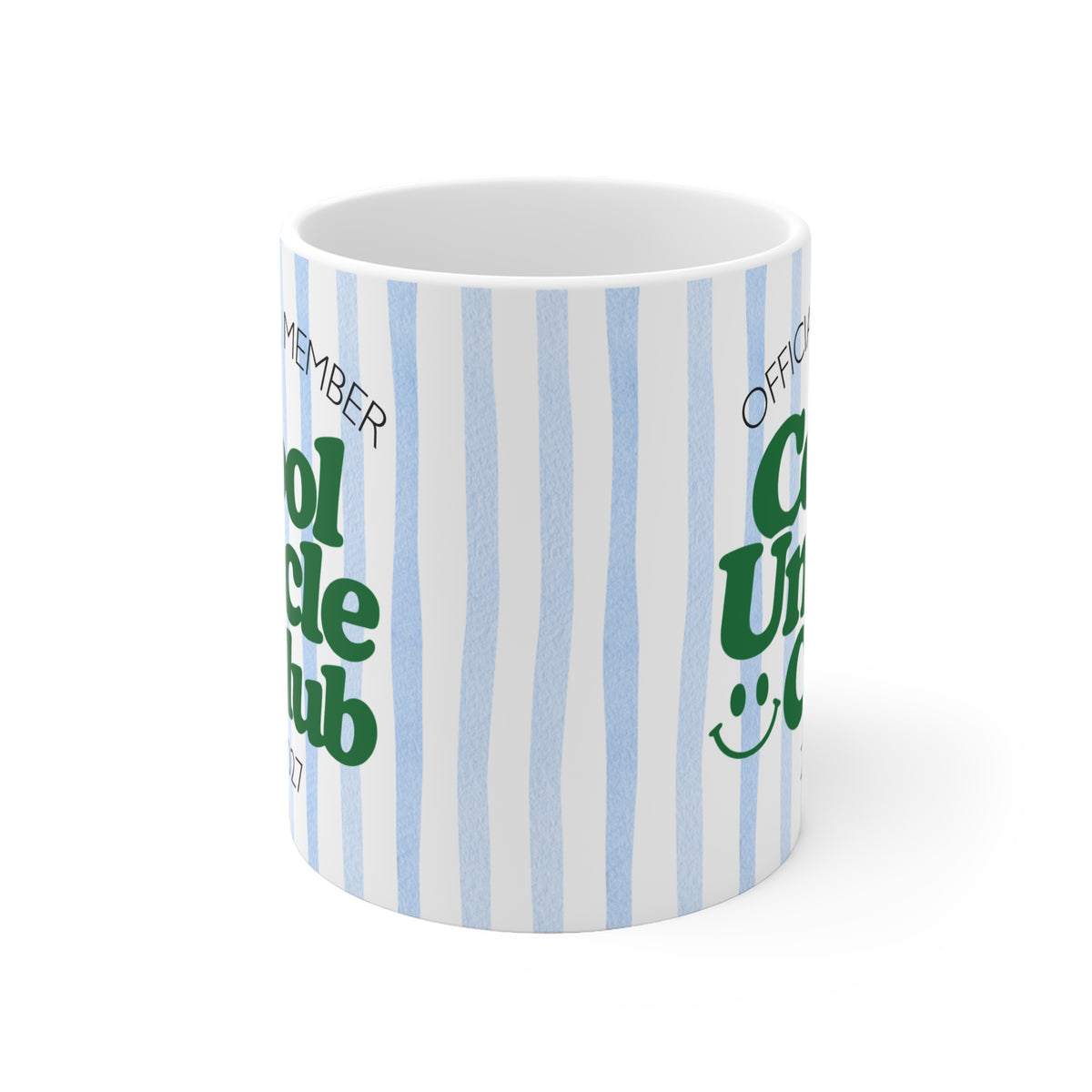 Tasse Cool Uncle Club 2020-2027 - blau gestreift