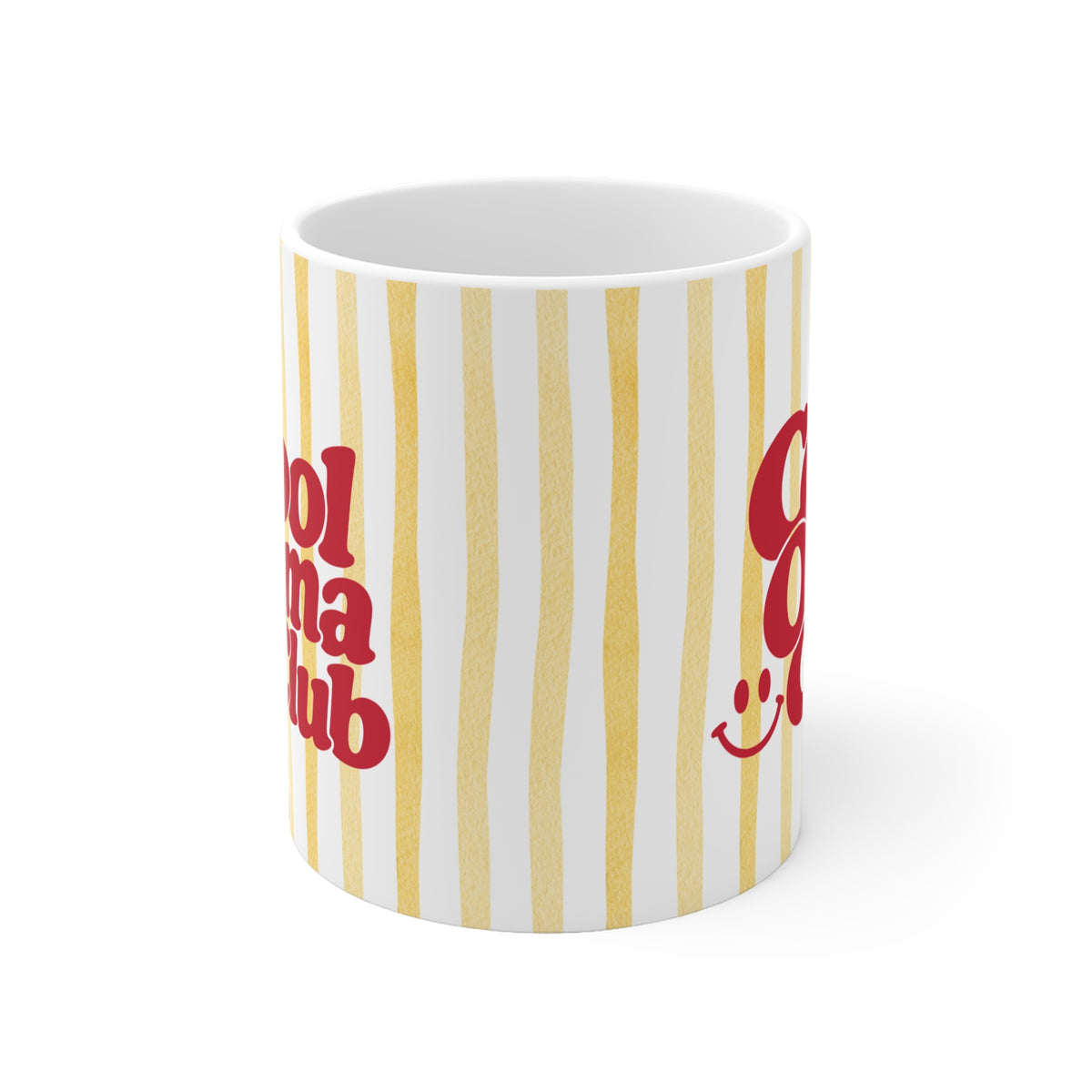 Tasse Cool Oma Club ohne Jahreszahl - gelb/rot