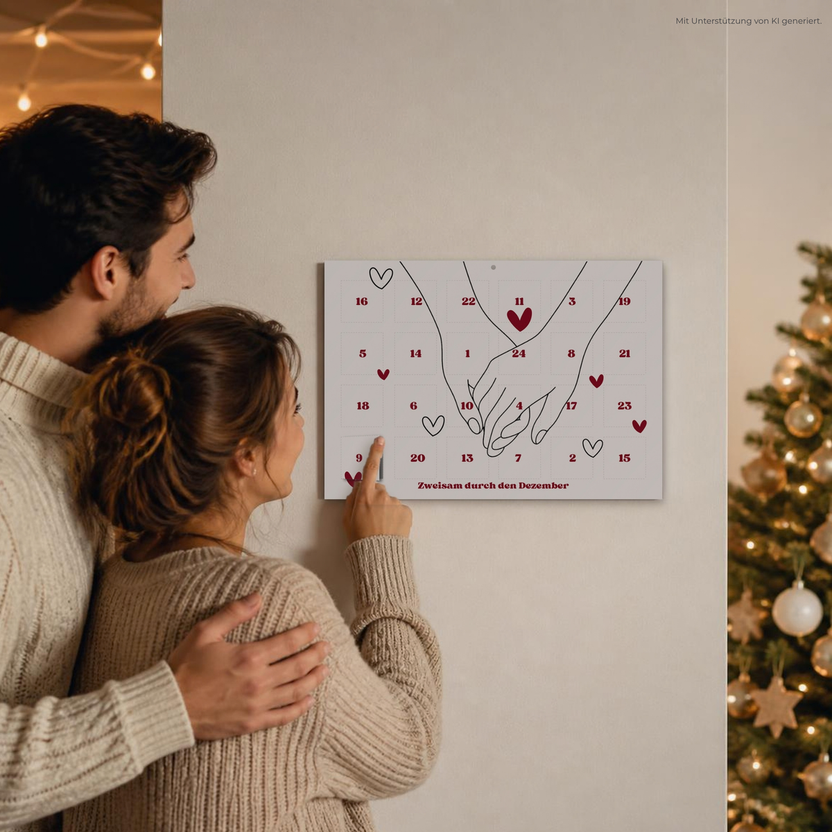 Adventskalender für Paare „Zweisam durch den Dezember“