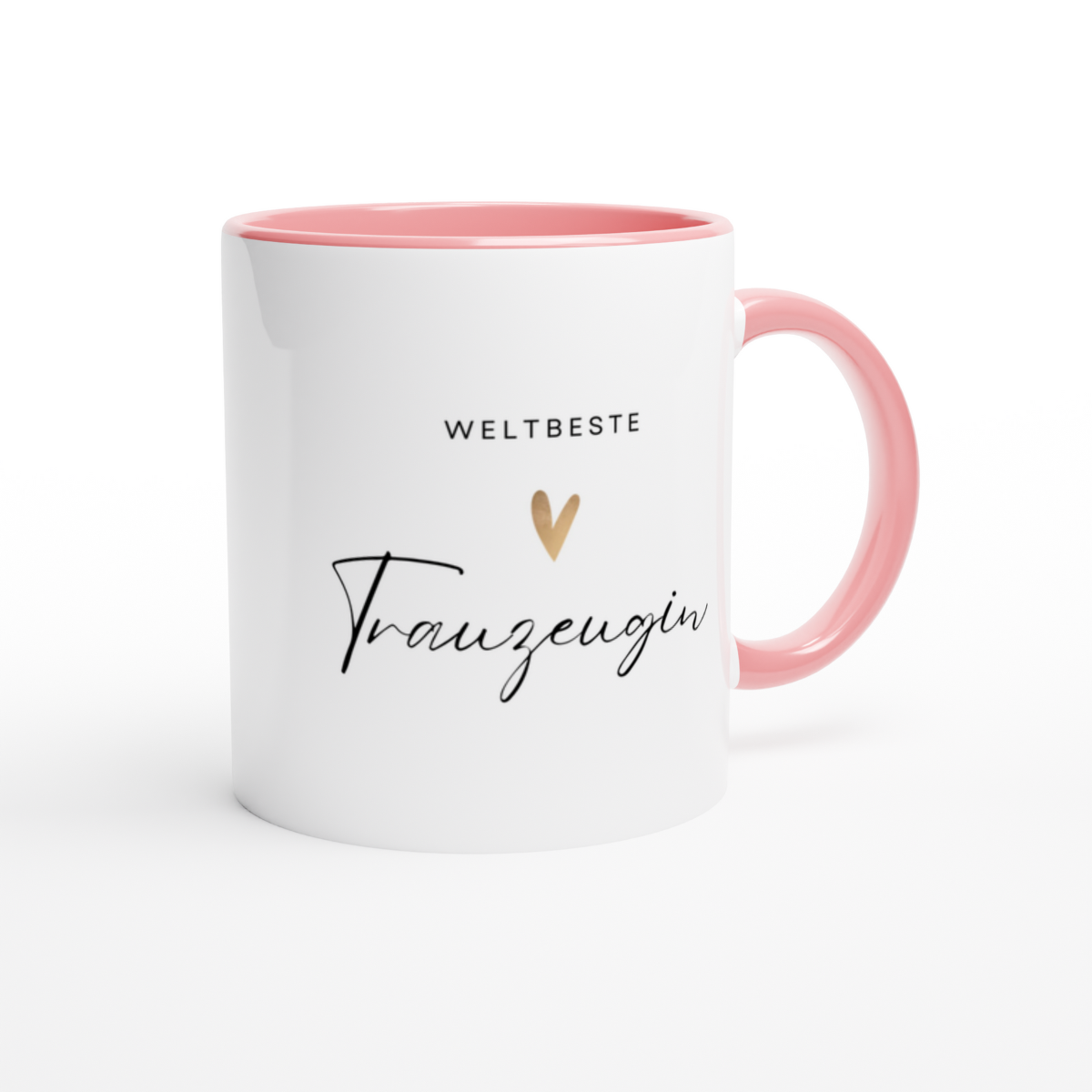 Weltbeste Trauzeugin Tasse - zweifarbig (330ml)