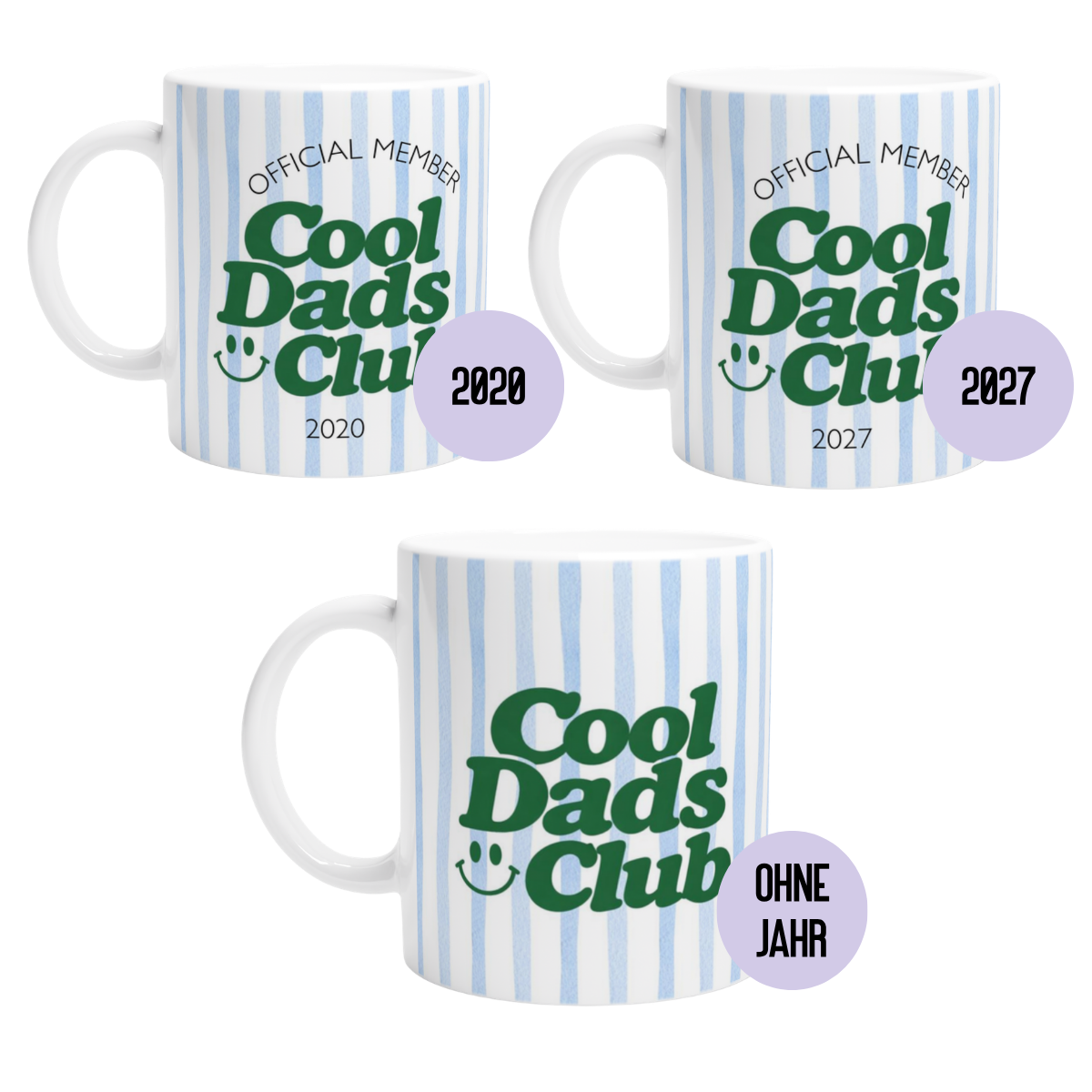 Tasse Cool Dads Club Blau (2020 bis 2027 oder ohne Jahreszahl)