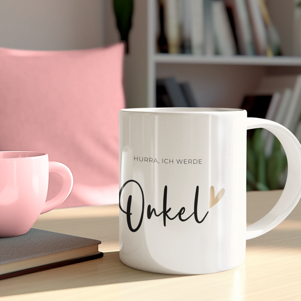 Tasse Hurra ich werde Onkel - 3 Farben
