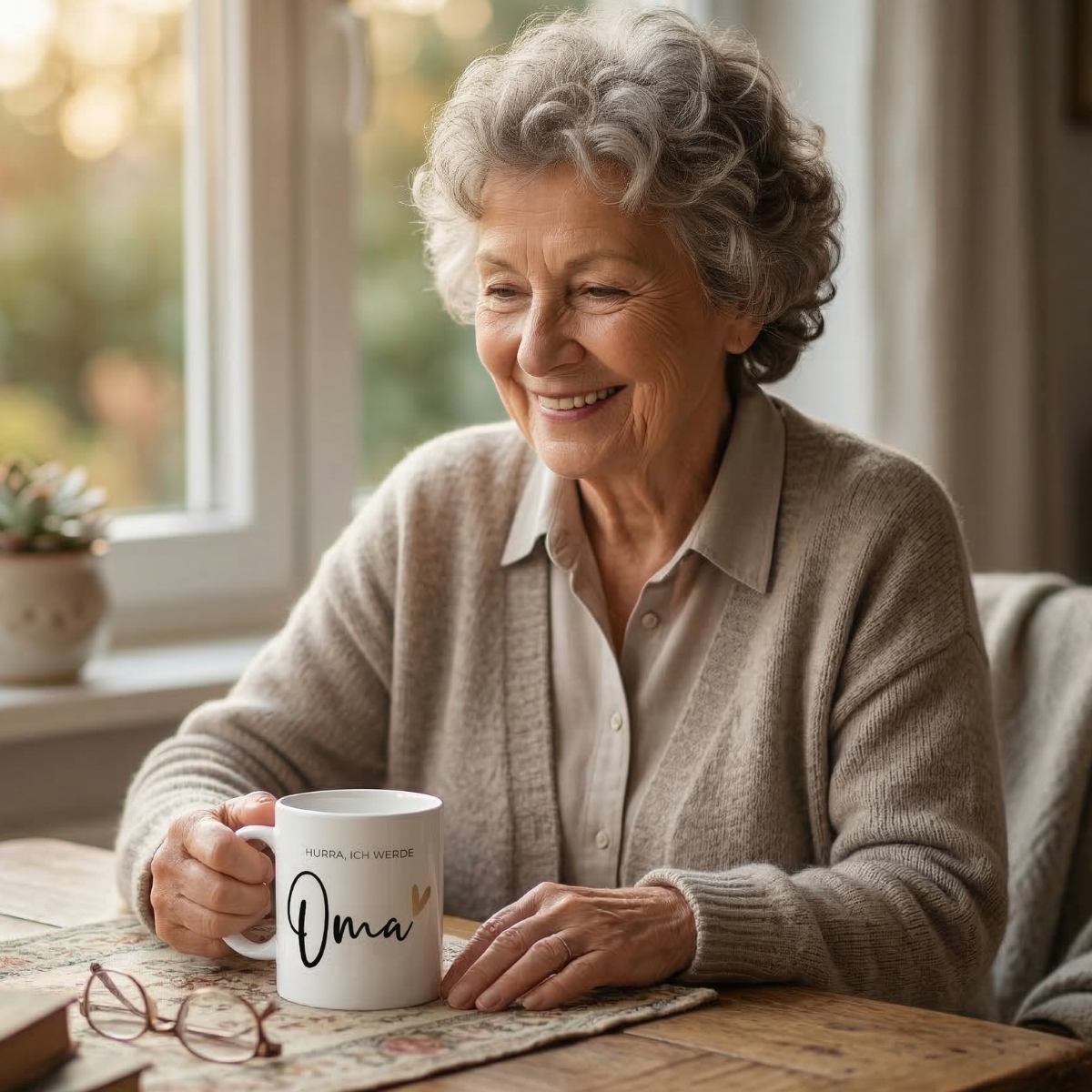 Tasse Hurra ich werde Oma - 4 Farben