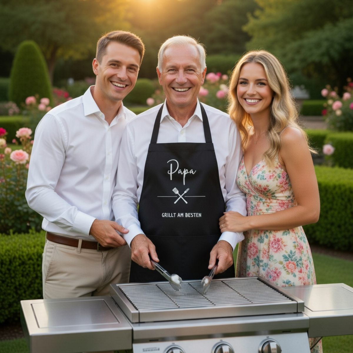 Schürze Papa grillt am besten – Grillschürze