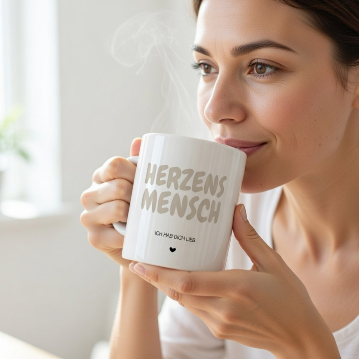Tasse personalisiert Herzensmensch – mit oder ohne Wunschname –