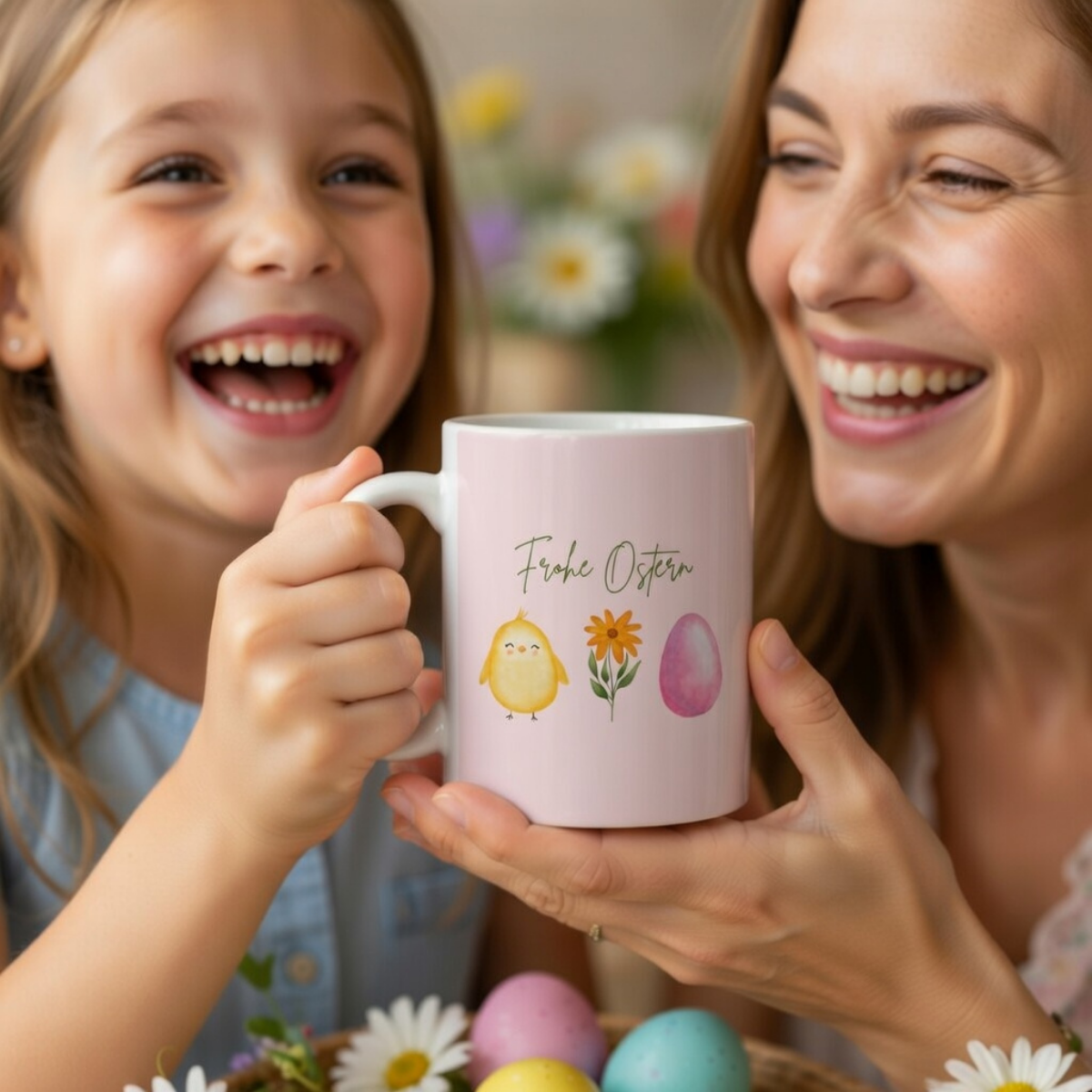 Tasse Frohe Ostern Küken