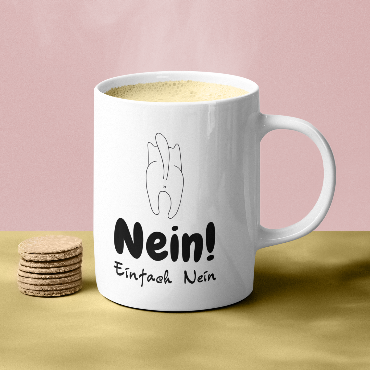 Tasse Katze Nein Einfach Nein Tasse – 4 Farben