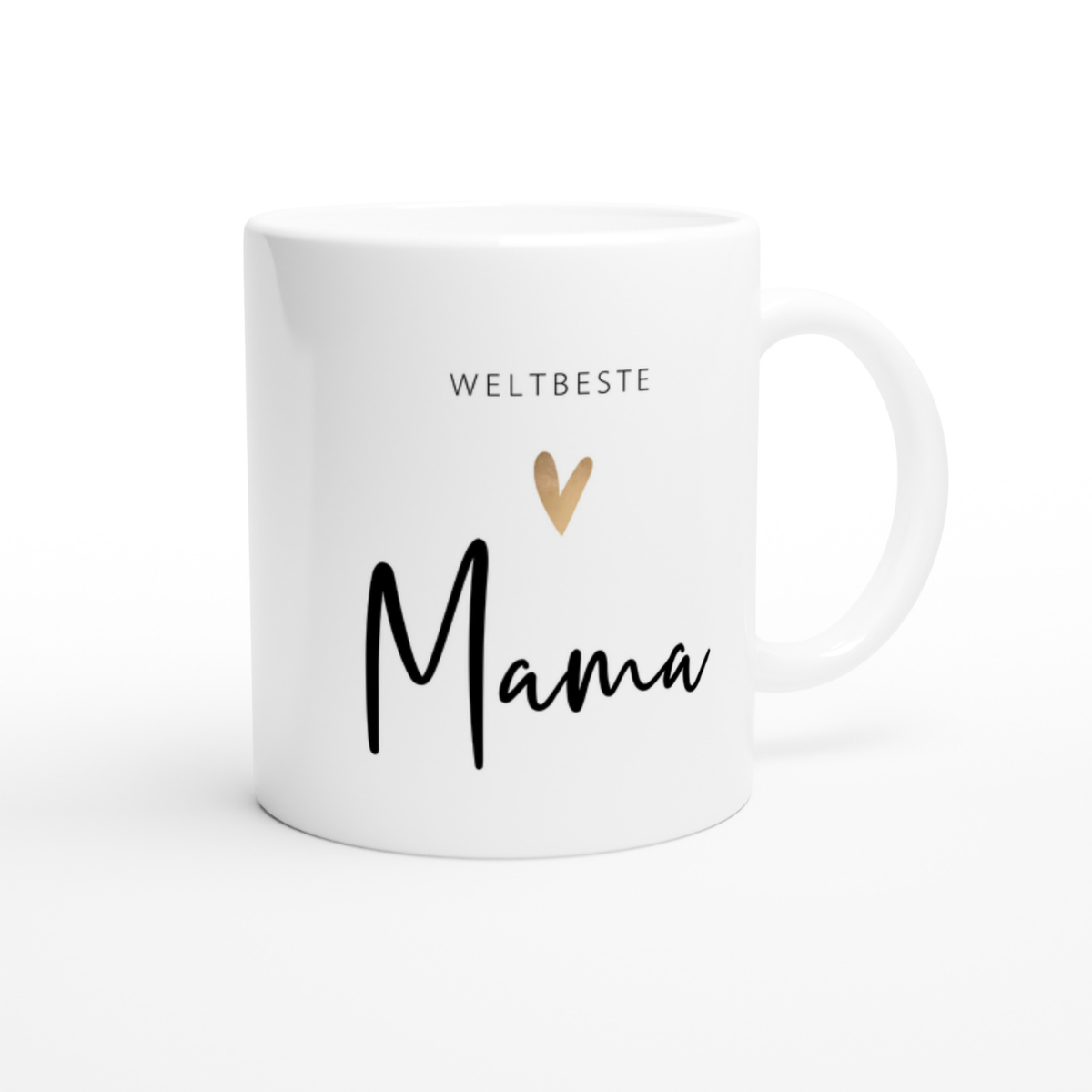 Tasse Weltbester Mama 330ml einfarbig mit / ohne Personalisierung