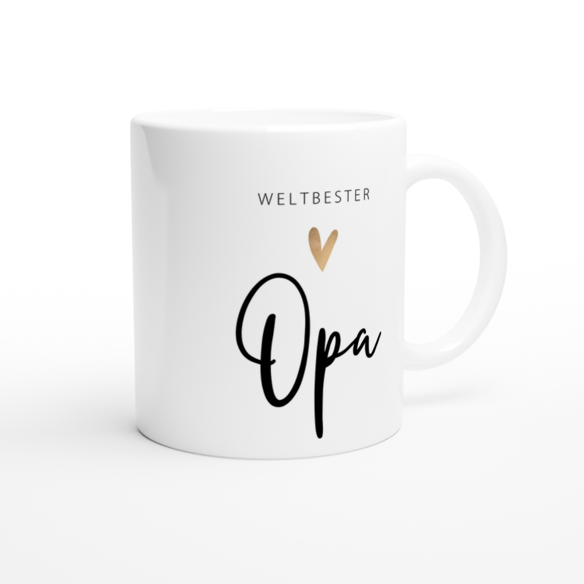 Tasse Weltbester Opa 330ml einfarbig mit / ohne Personalisierung