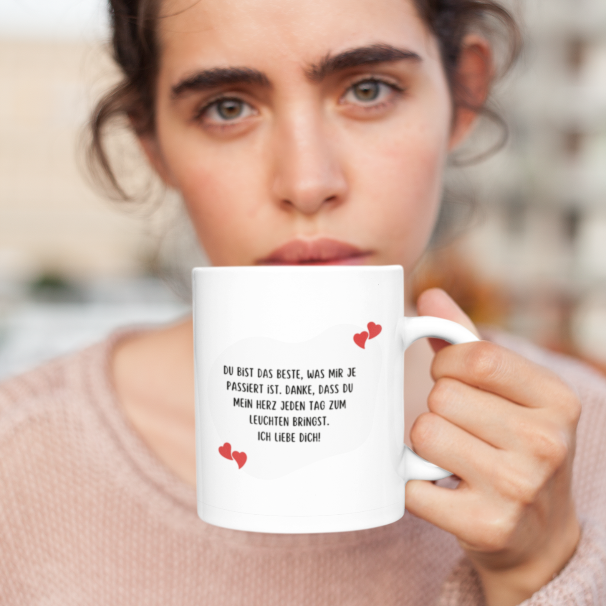 „Du bist das Beste“ | Herz aus Händen | Liebes Tasse