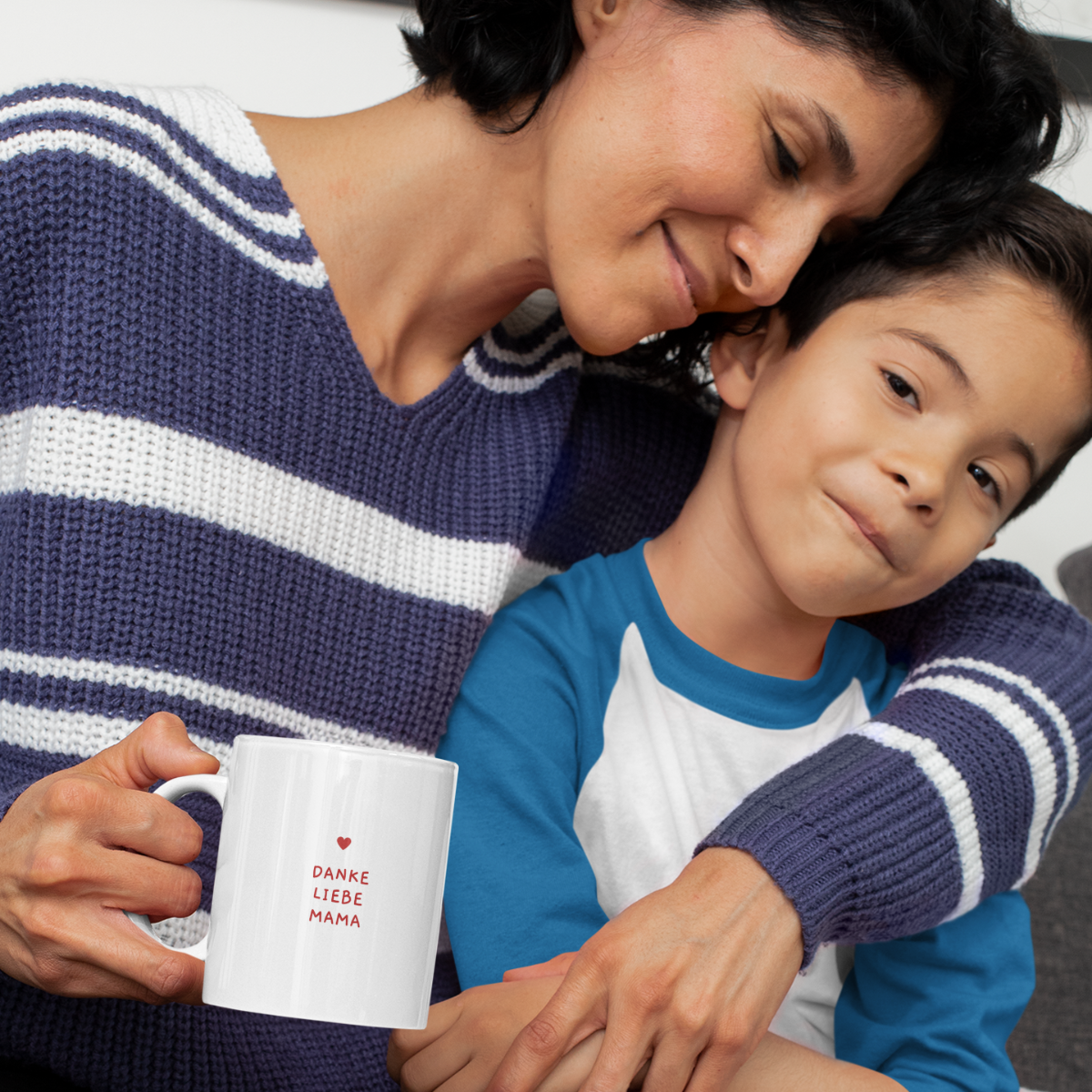 Tasse Danke liebe Mama Herz – 3 Farben