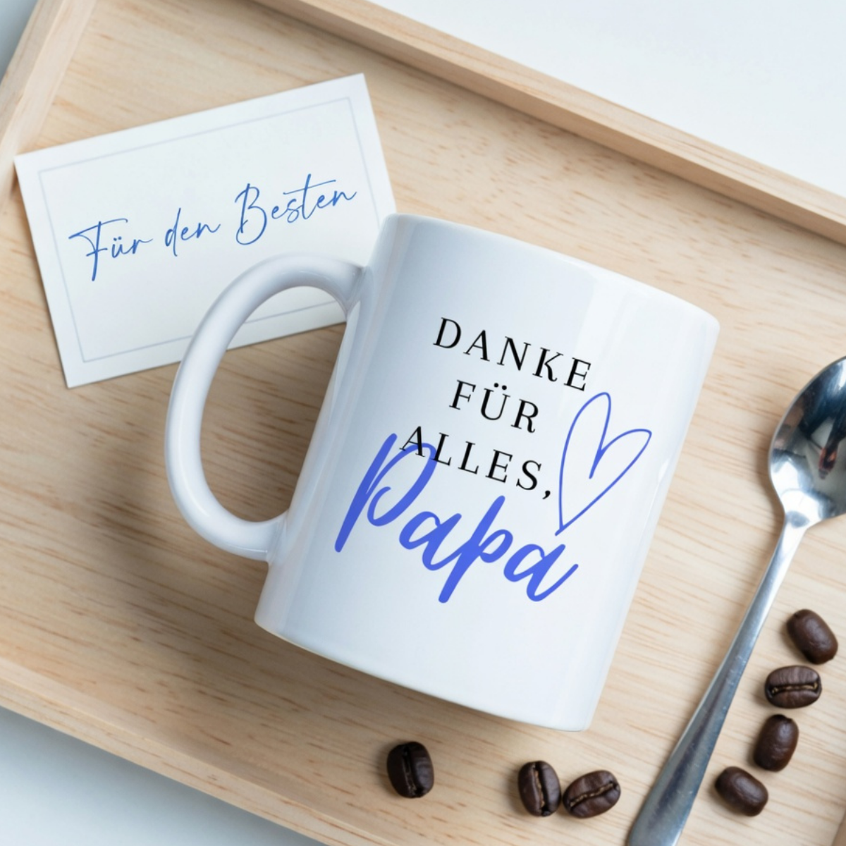 Tasse Danke für alles Papa Blau/Lila