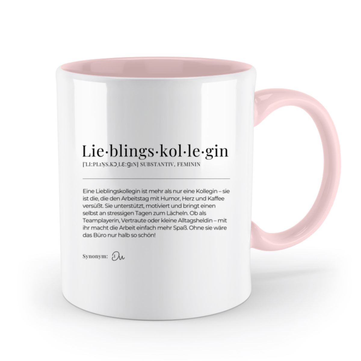 Tasse Definition Lieblingskollegin - zweifarbig rosa