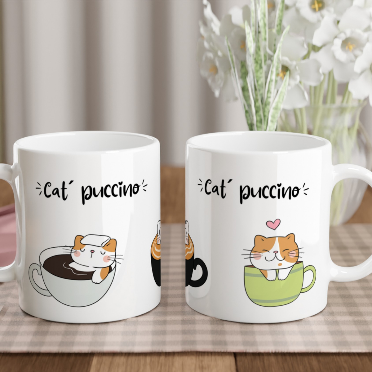 Tasse Katzen Catpuccino - 4 Farben