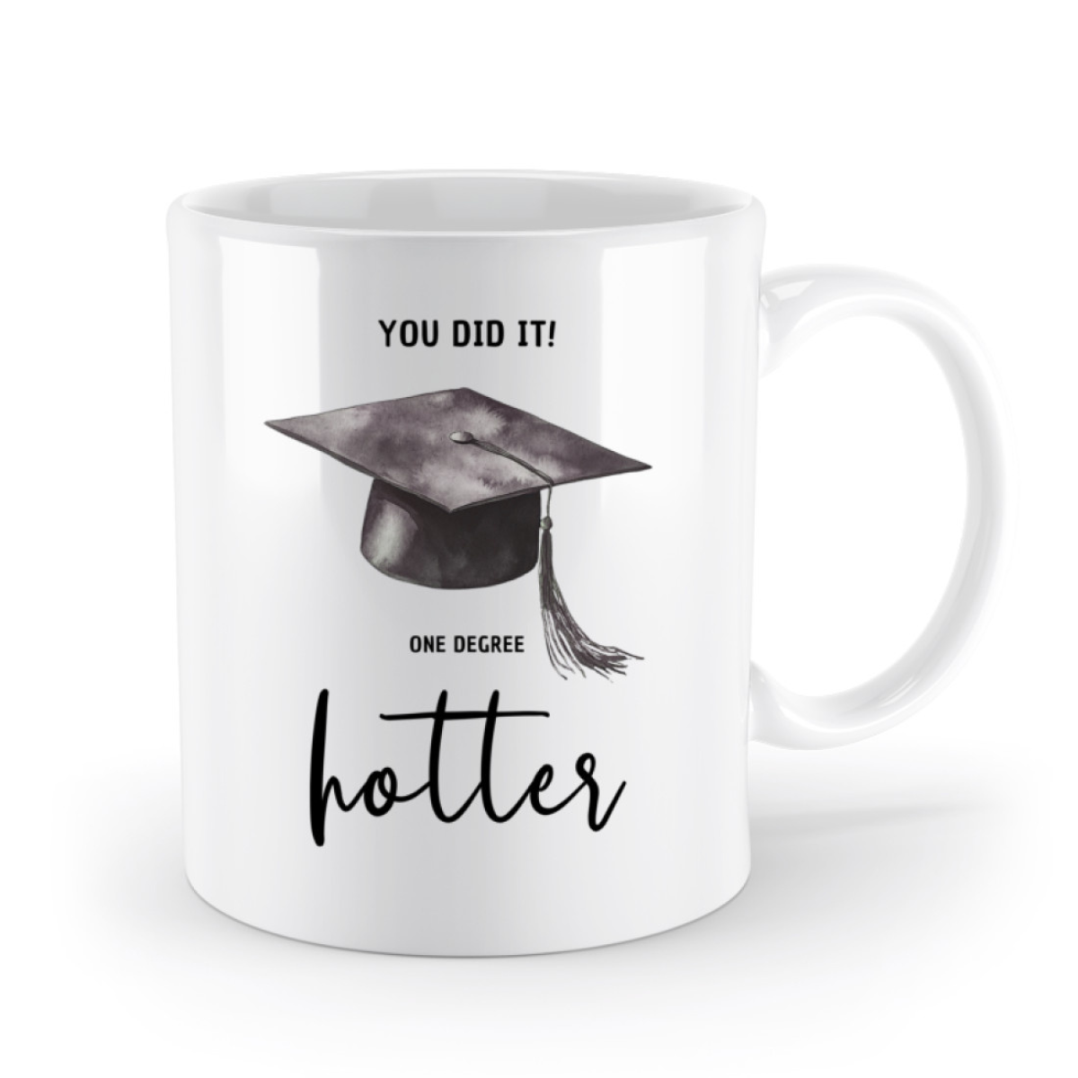 Tasse Abschluss One degree hotter - einfarbig (330ml)