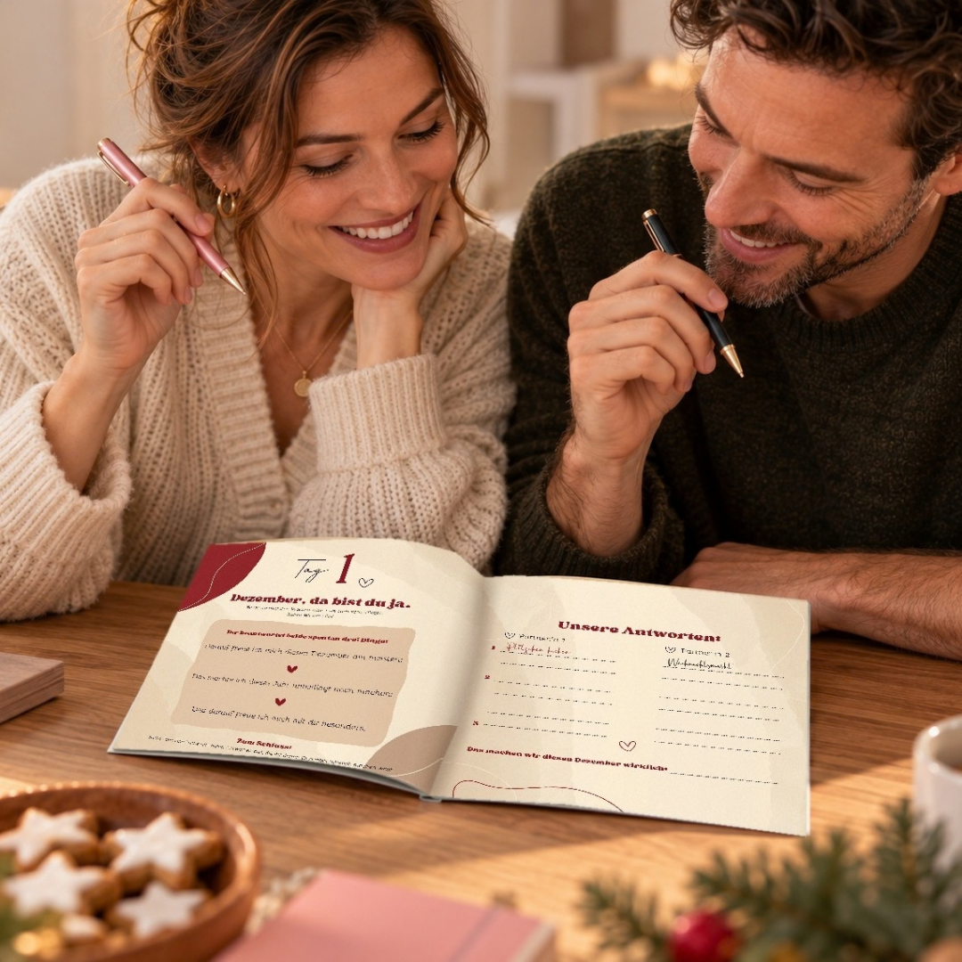 Adventskalender Heft für Paare „24 Tage. Nur wir.“