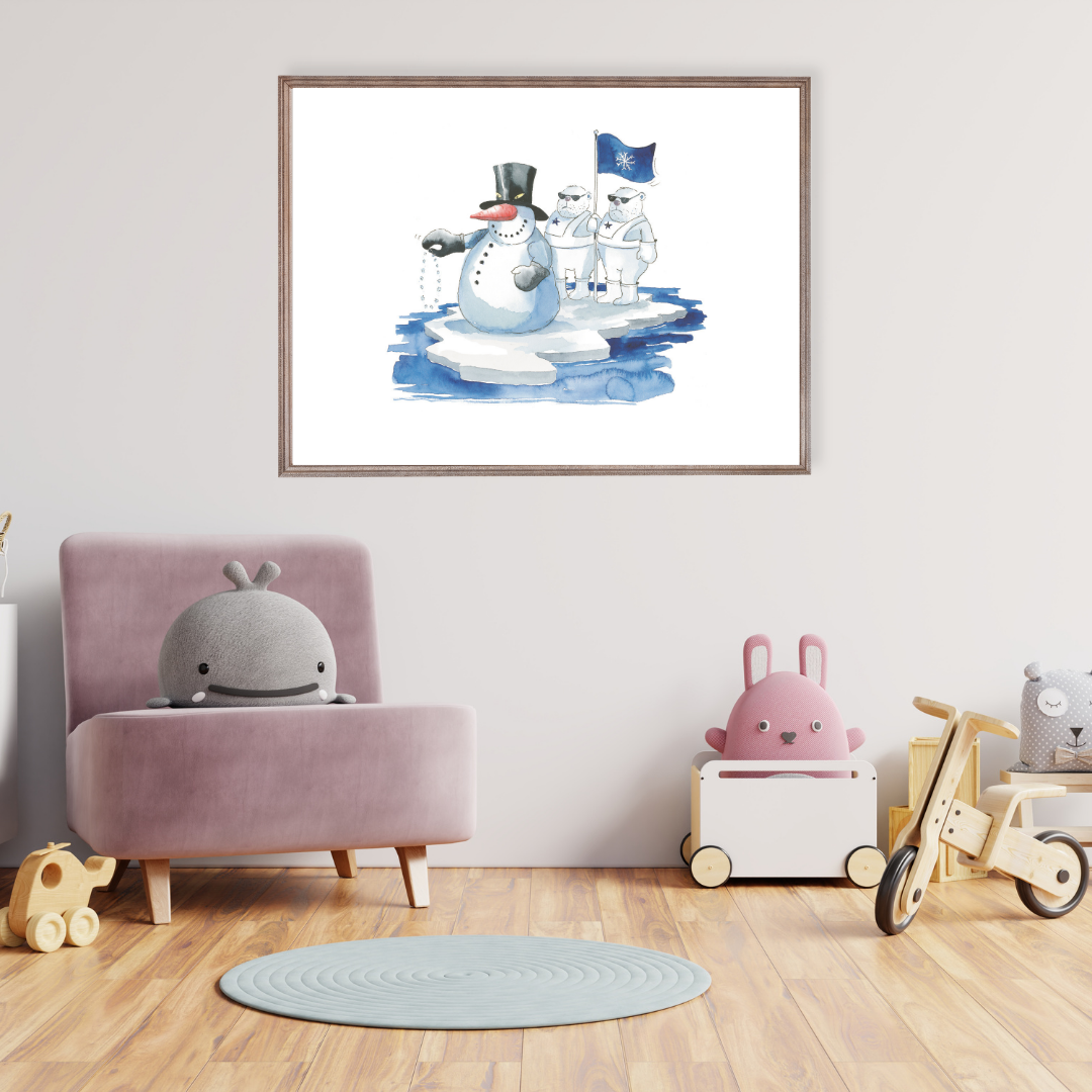 Poster TABALUGA Originalmotiv – Standhaft auf der Eisscholle