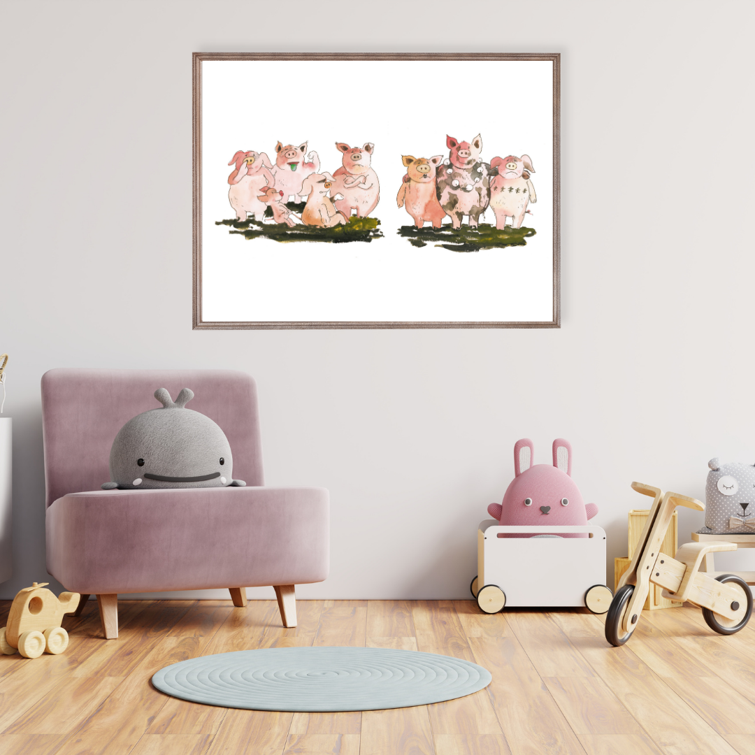 Poster TABALUGA Originalmotiv – freche Schweinebande