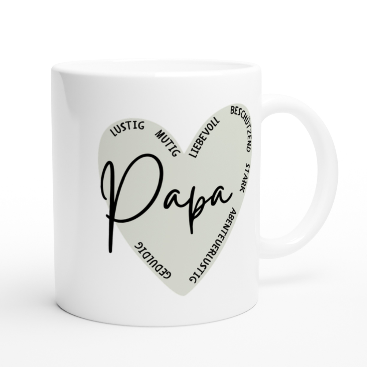 Tasse Papa Herz Eigenschaften