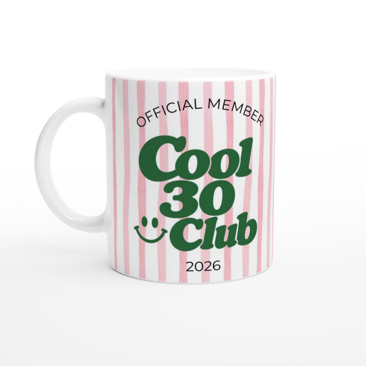 Tasse Cool 30 Club Rosa Grün