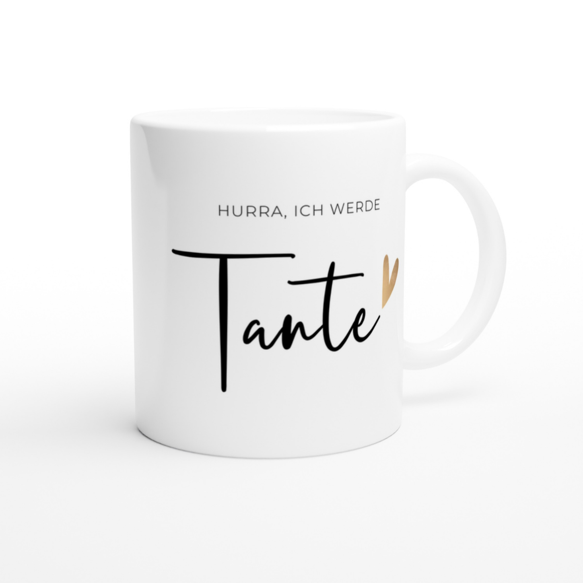 Tasse Hurra ich werde Tante - 4 Farben